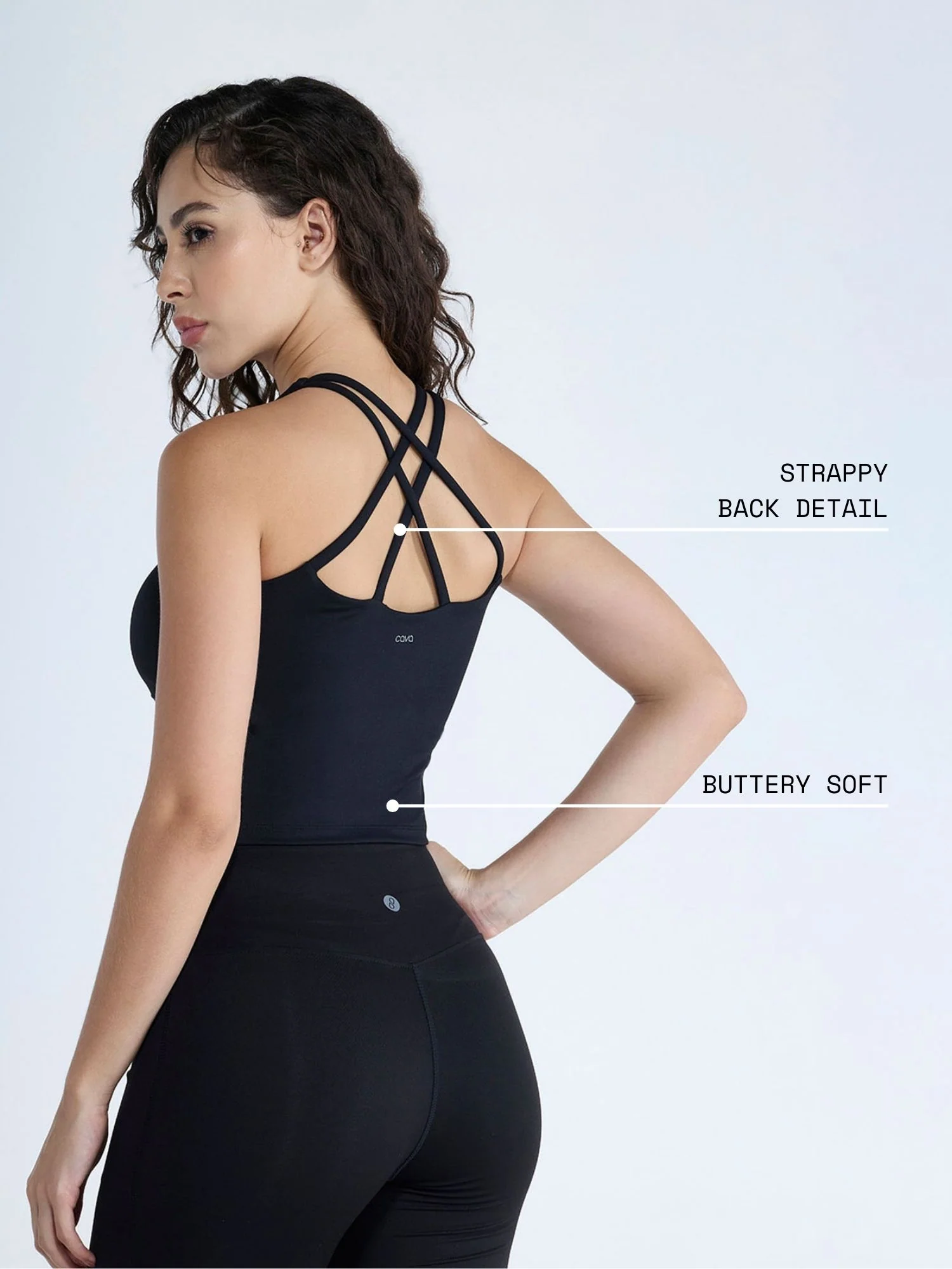 Black Heartline Sports Bra - Image 4
