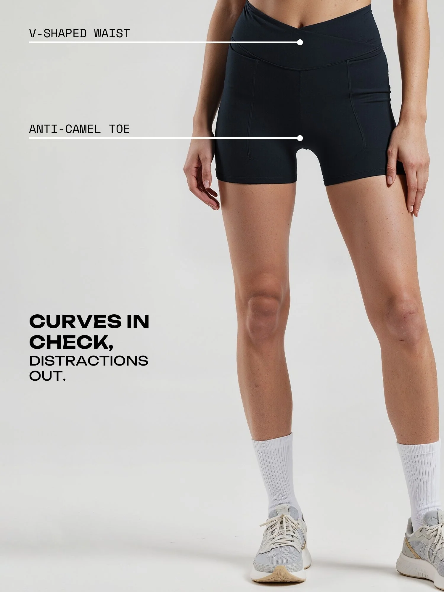 Black Hourglass Booty Shorts - Image 3