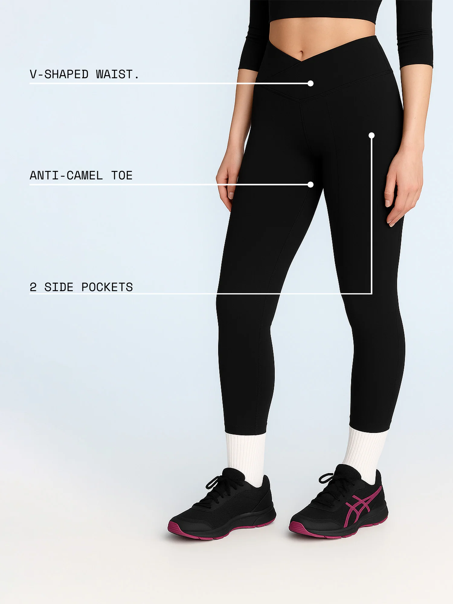 Black Hourglass Snug Leggings - Image 4