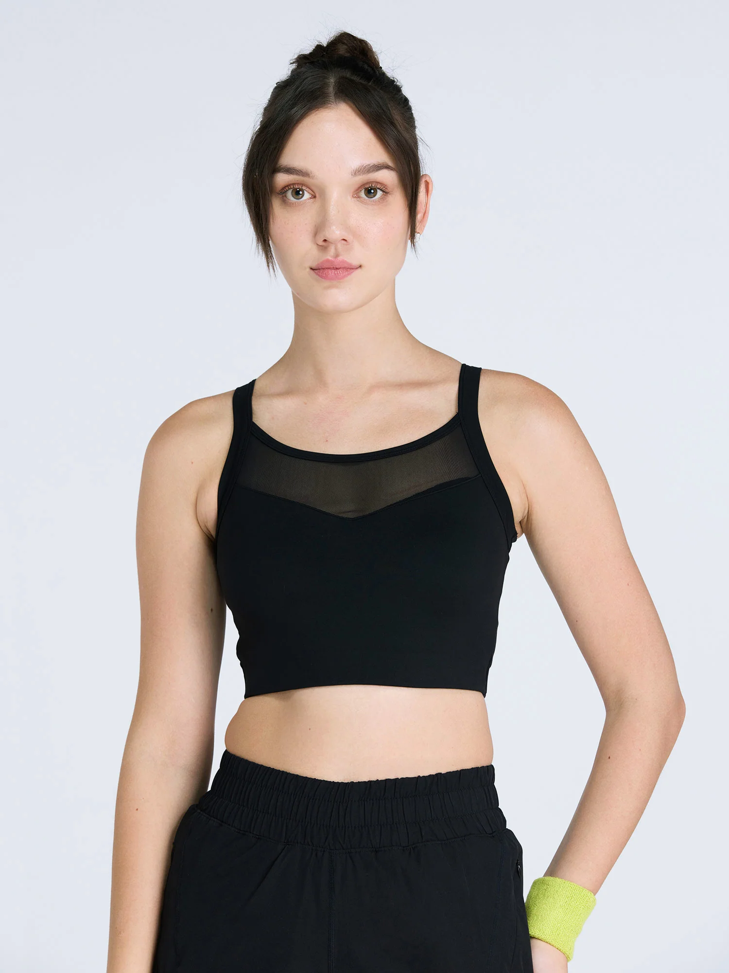 Black Hyper Mesh Sports Bra - Image 5