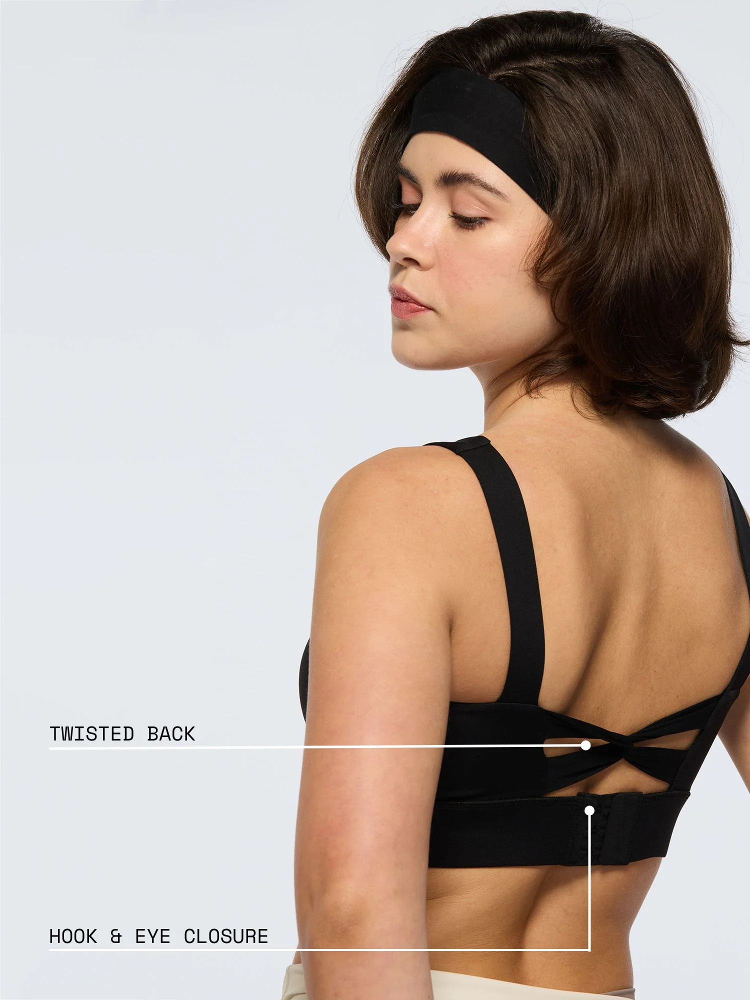 Black High Impact Sports Bra - Image 4
