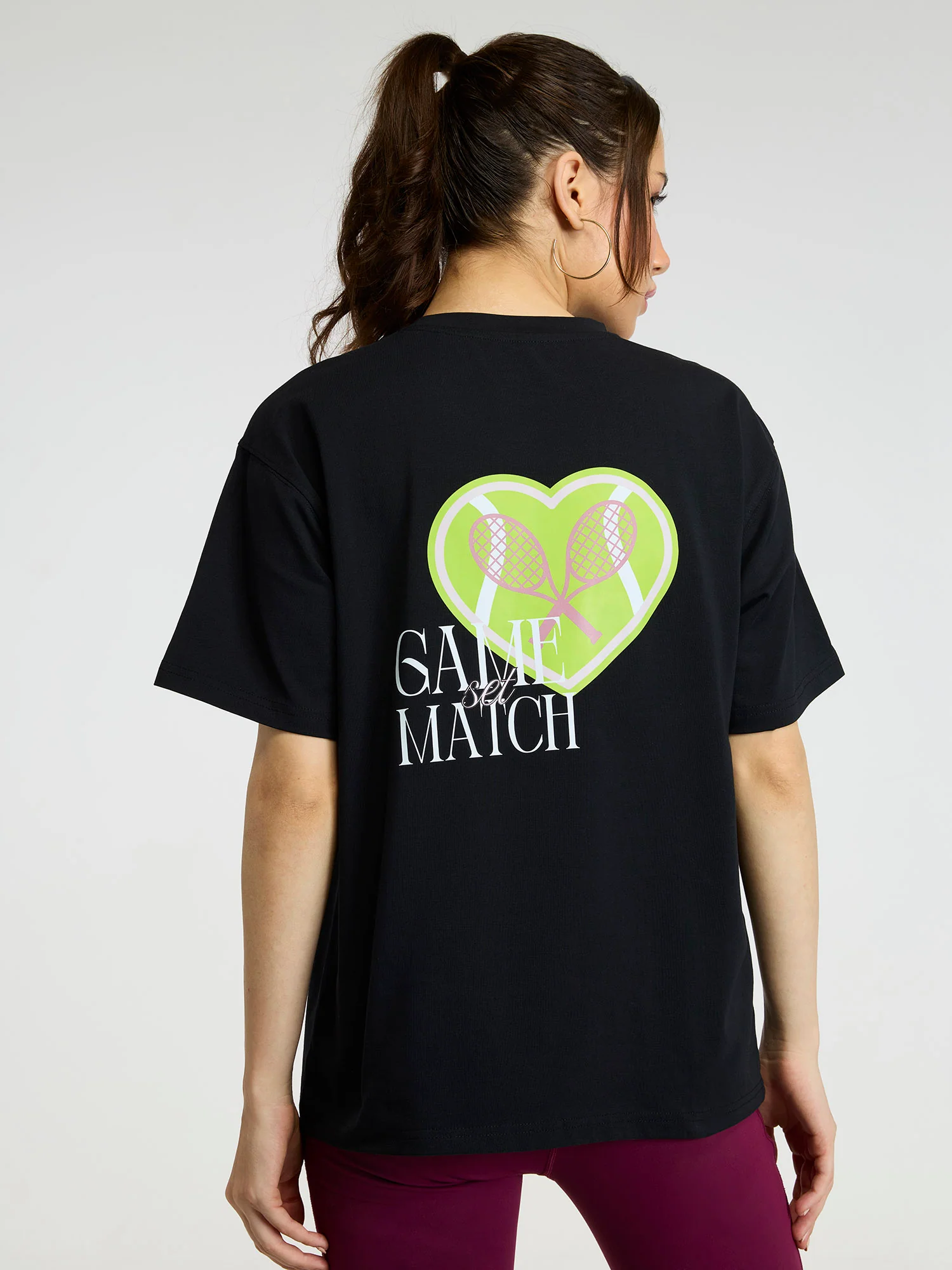 Black Love All Oversized Printed Tee - Women - Image 5