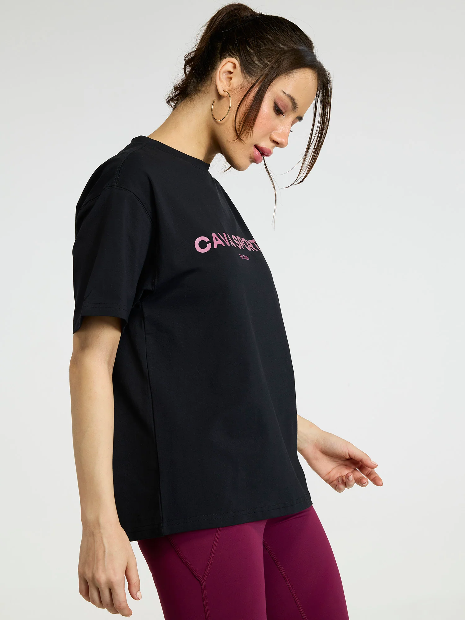 Black Love All Oversized Printed Tee - Women - Image 7