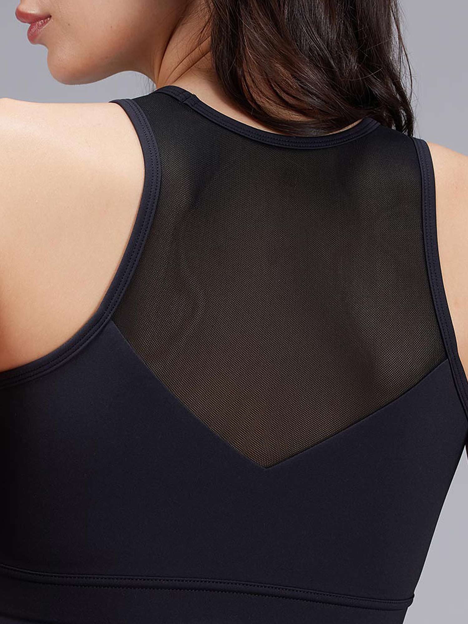 Black MeshFit Sports Bra - Image 5
