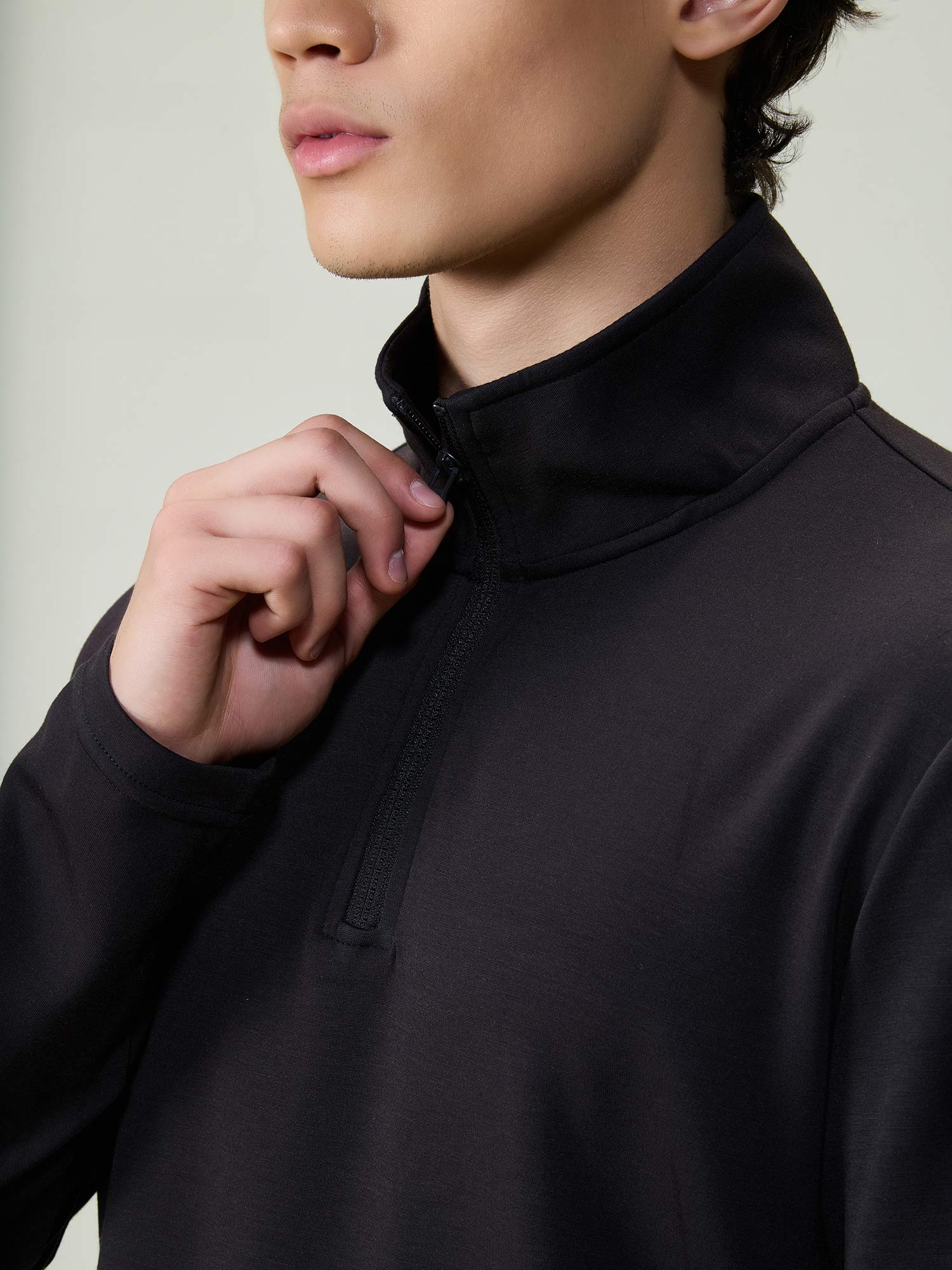Black Modal Quarter Zip - Image 6