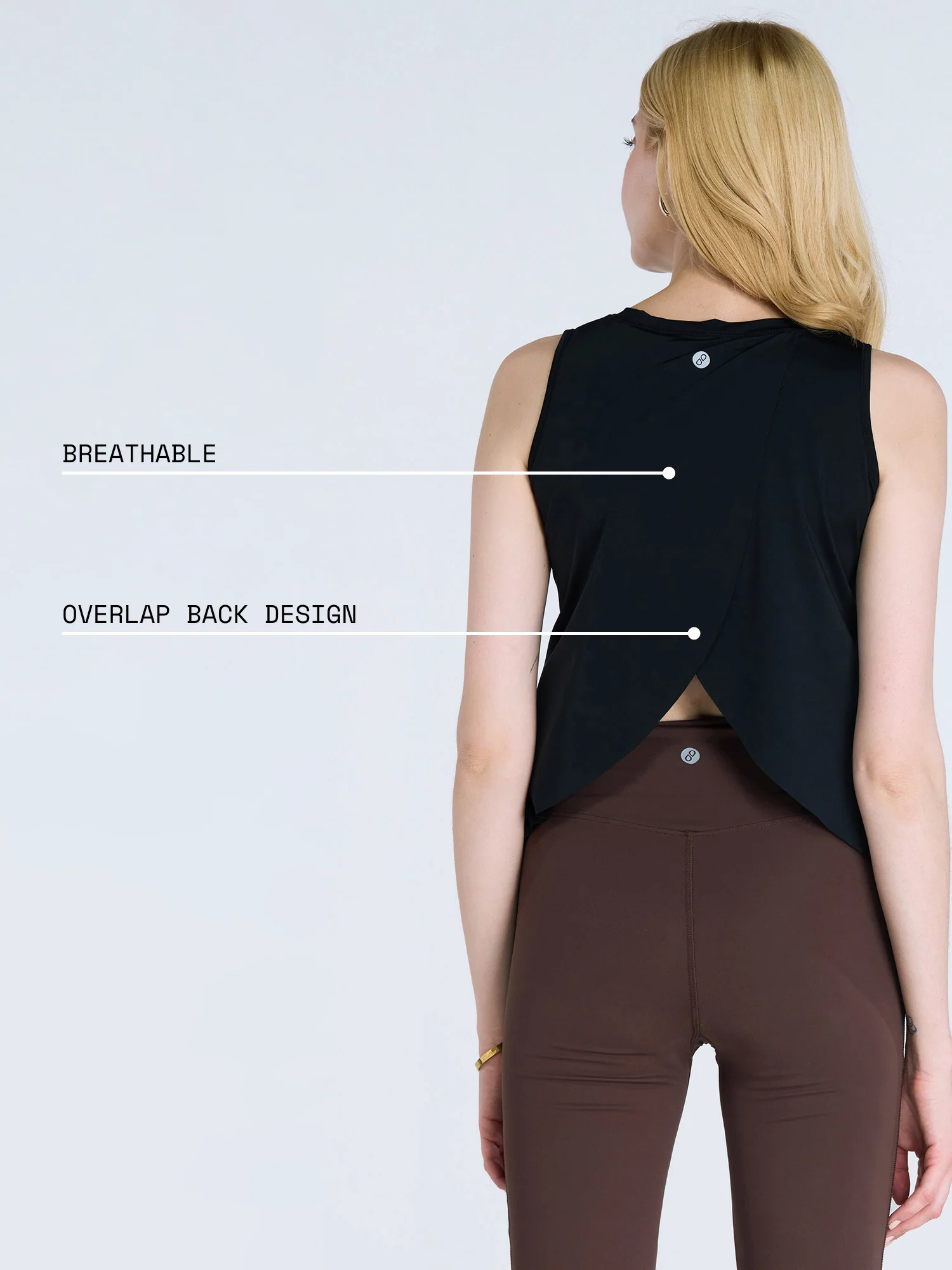 Black Overlap Tank - Image 4