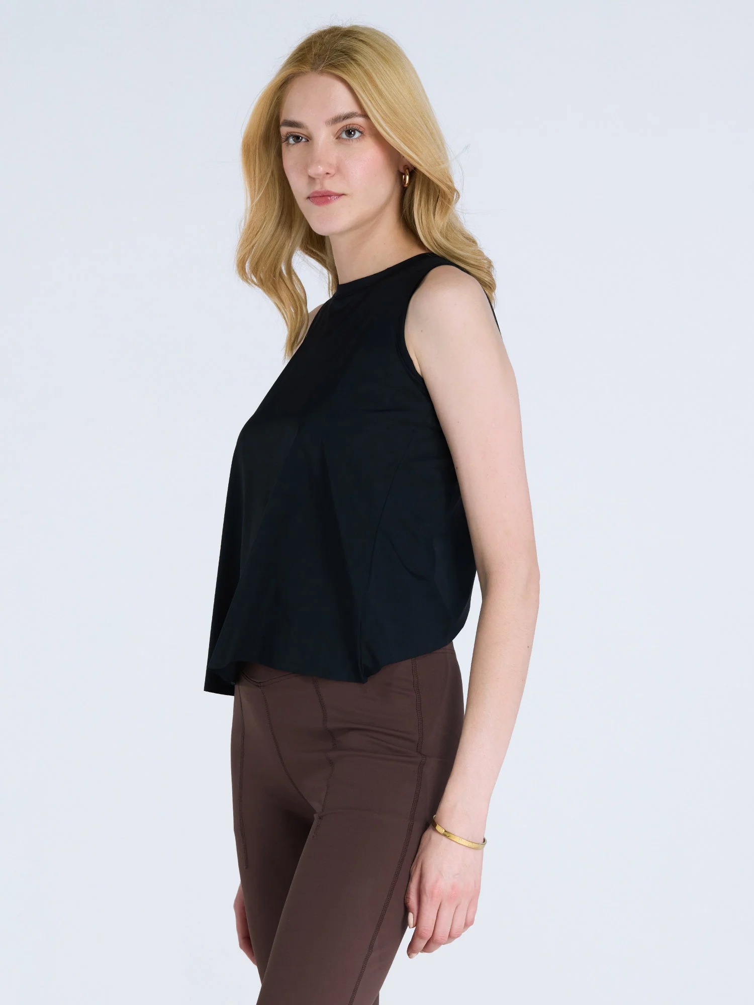 Black Overlap Tank - Image 6