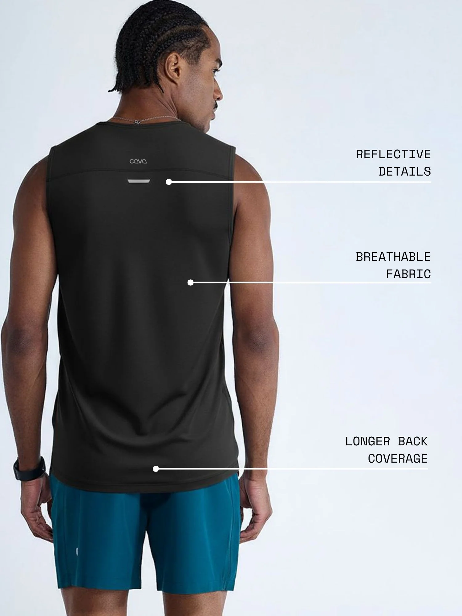 Black Ozone Sleeveless Tank - Image 5