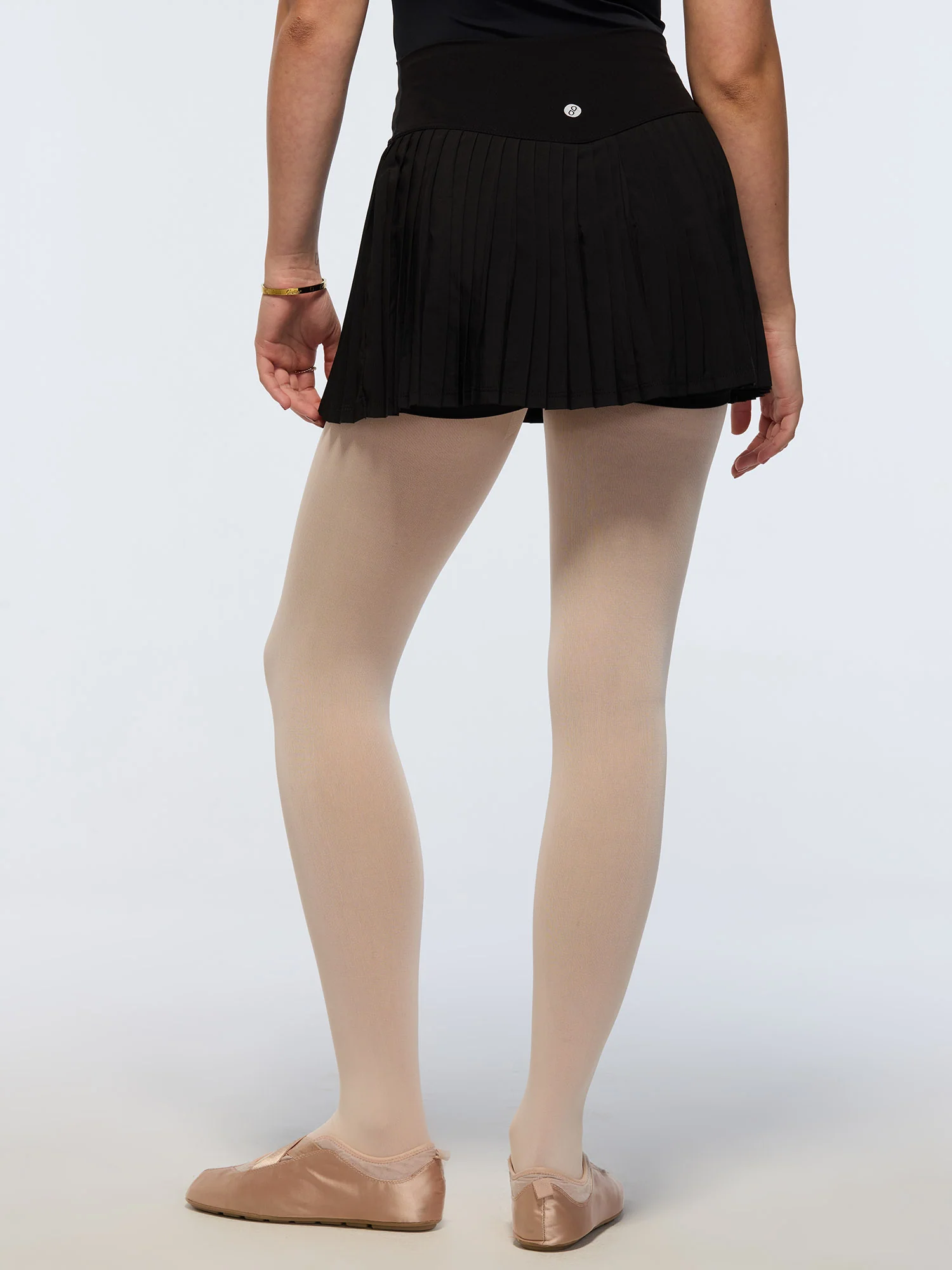 Black Plie Pleated Skort - Image 6