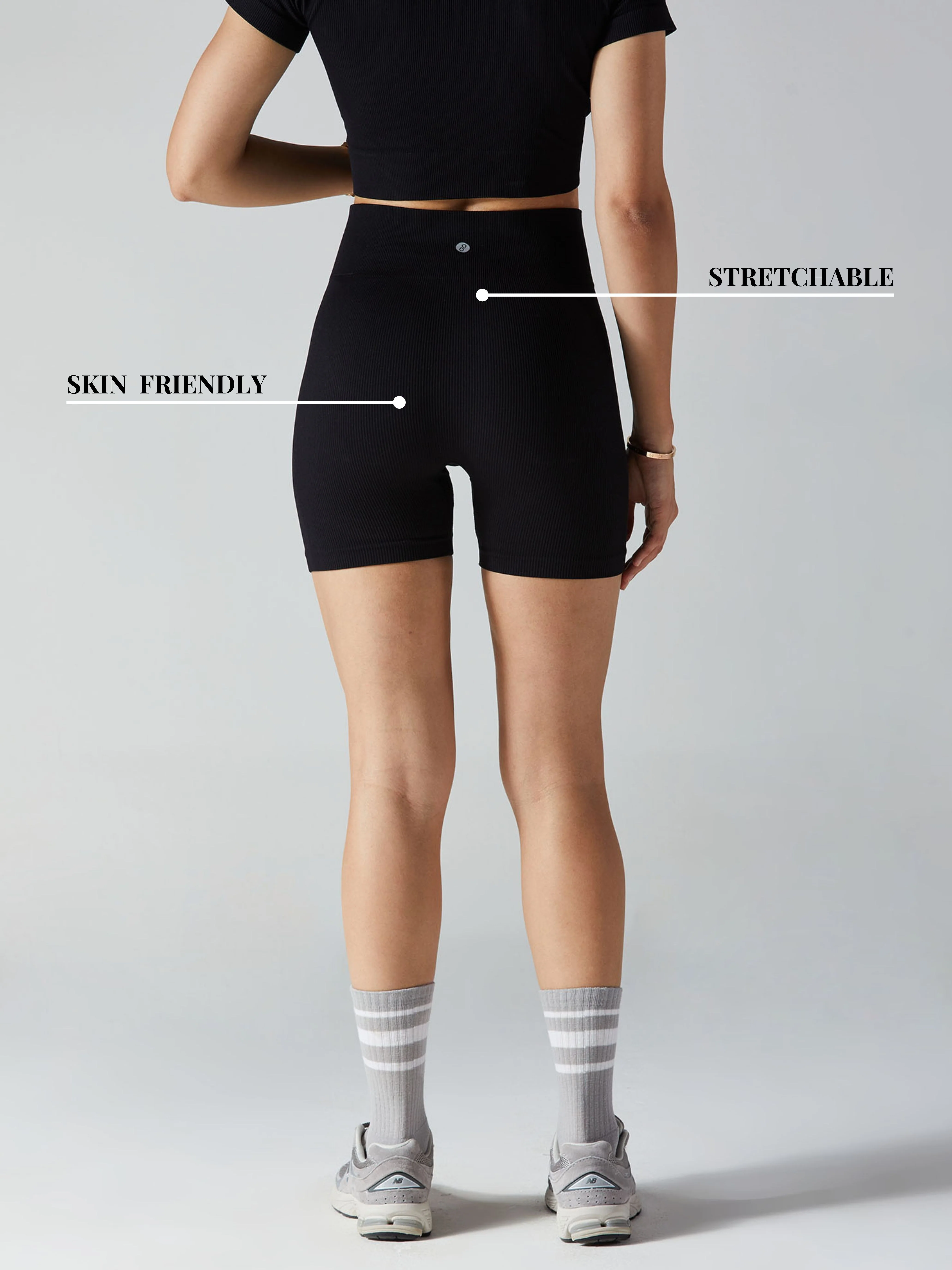 Black Pulse Biker Shorts - Image 4