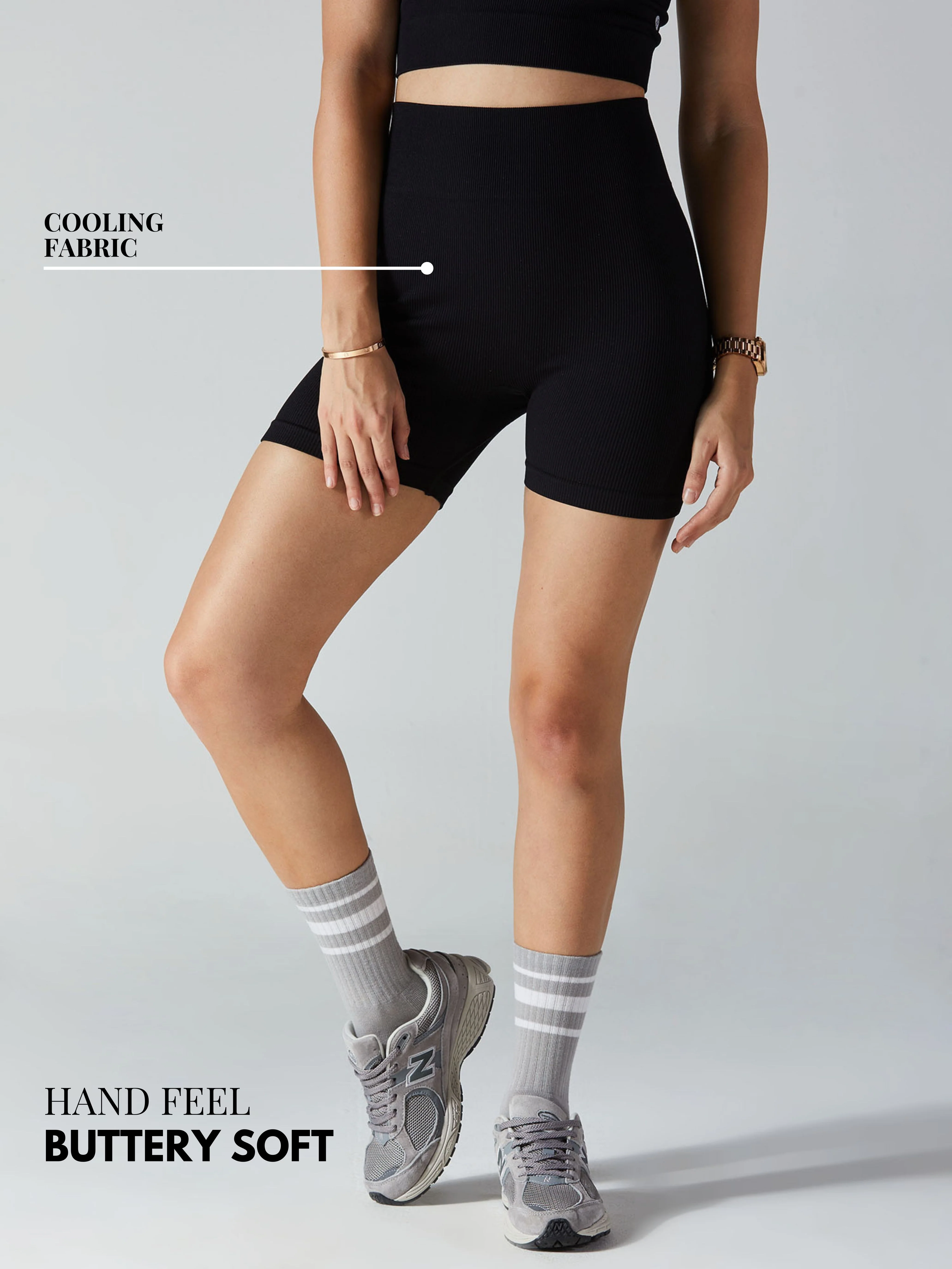 Black Pulse Biker Shorts - Image 5