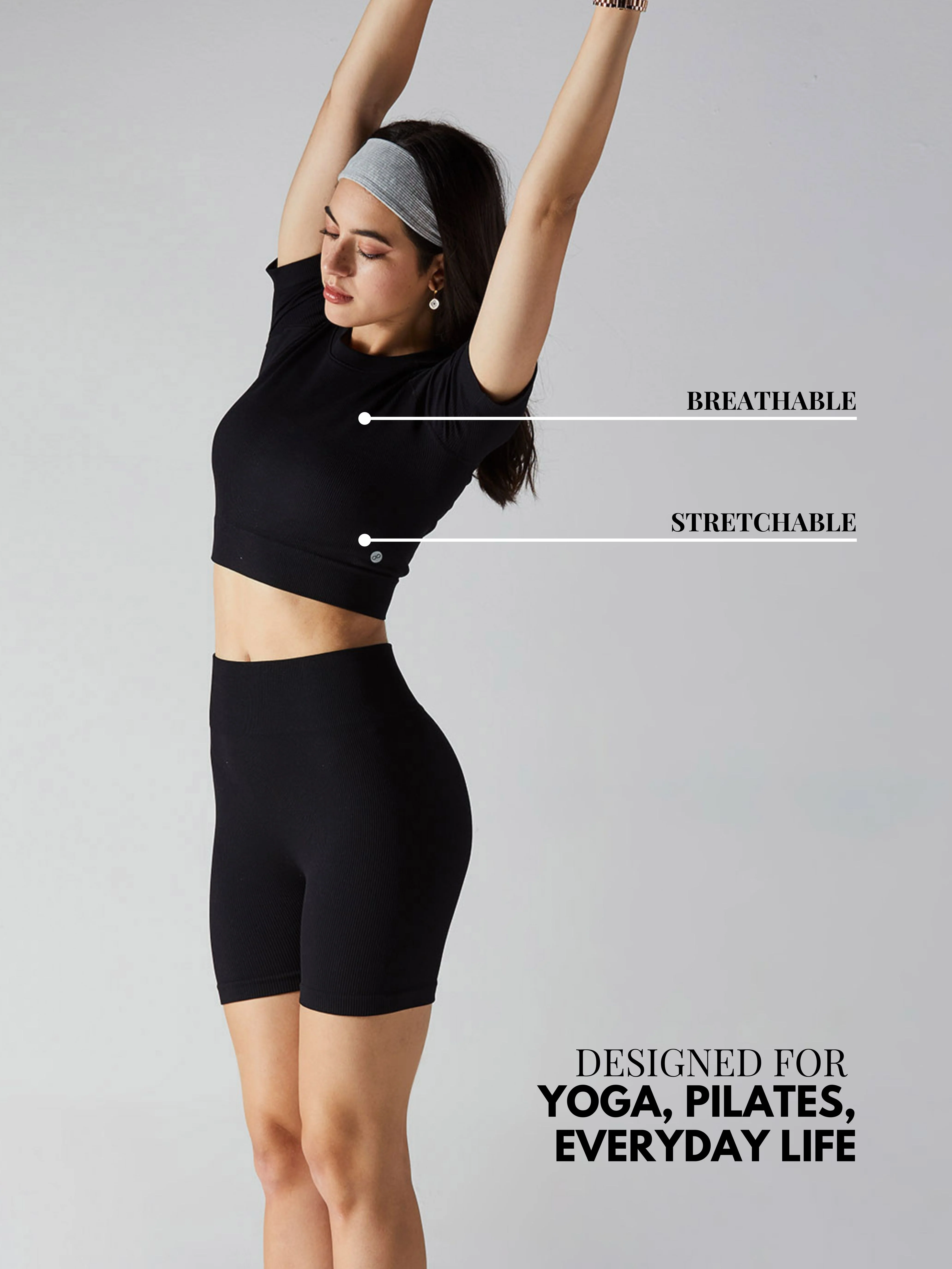 Black Pulse Cropped T-shirt - Image 5