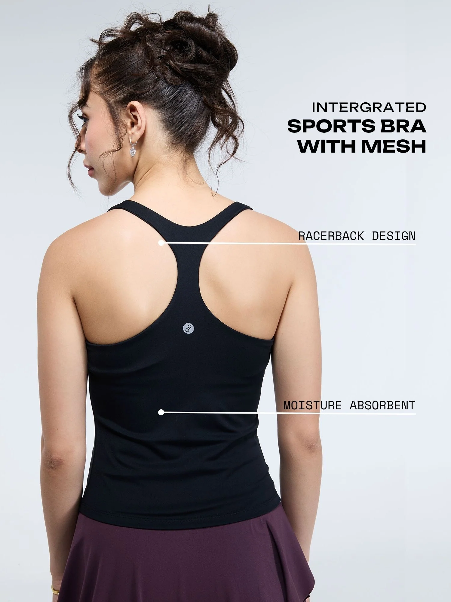 Black Racerback Tank - Image 3