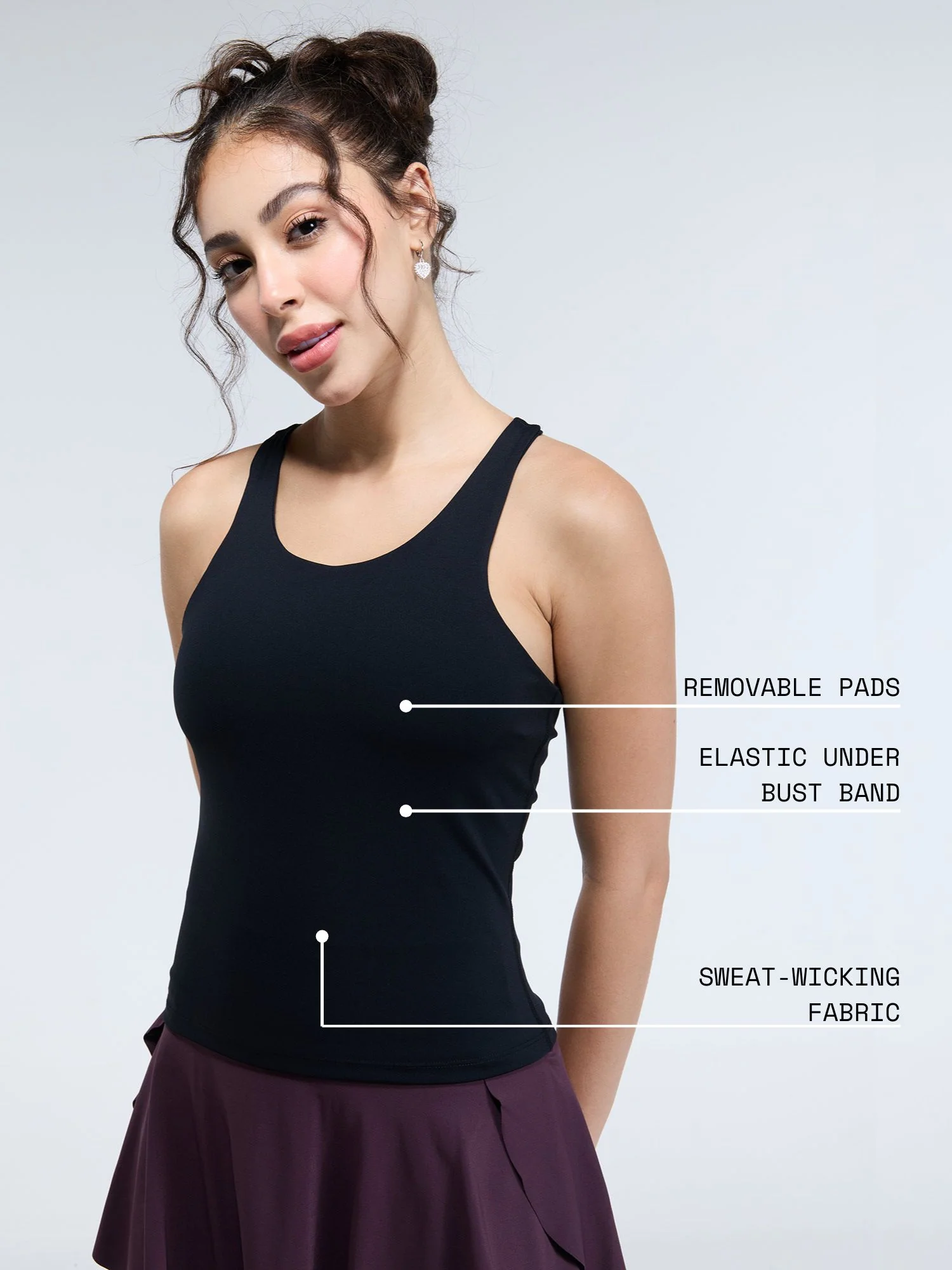 Black Racerback Tank - Image 4