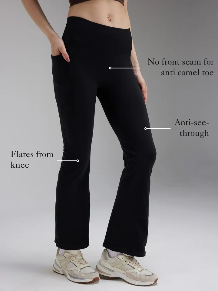 Black Sculpt 2.0 Flare Leggings - Image 3