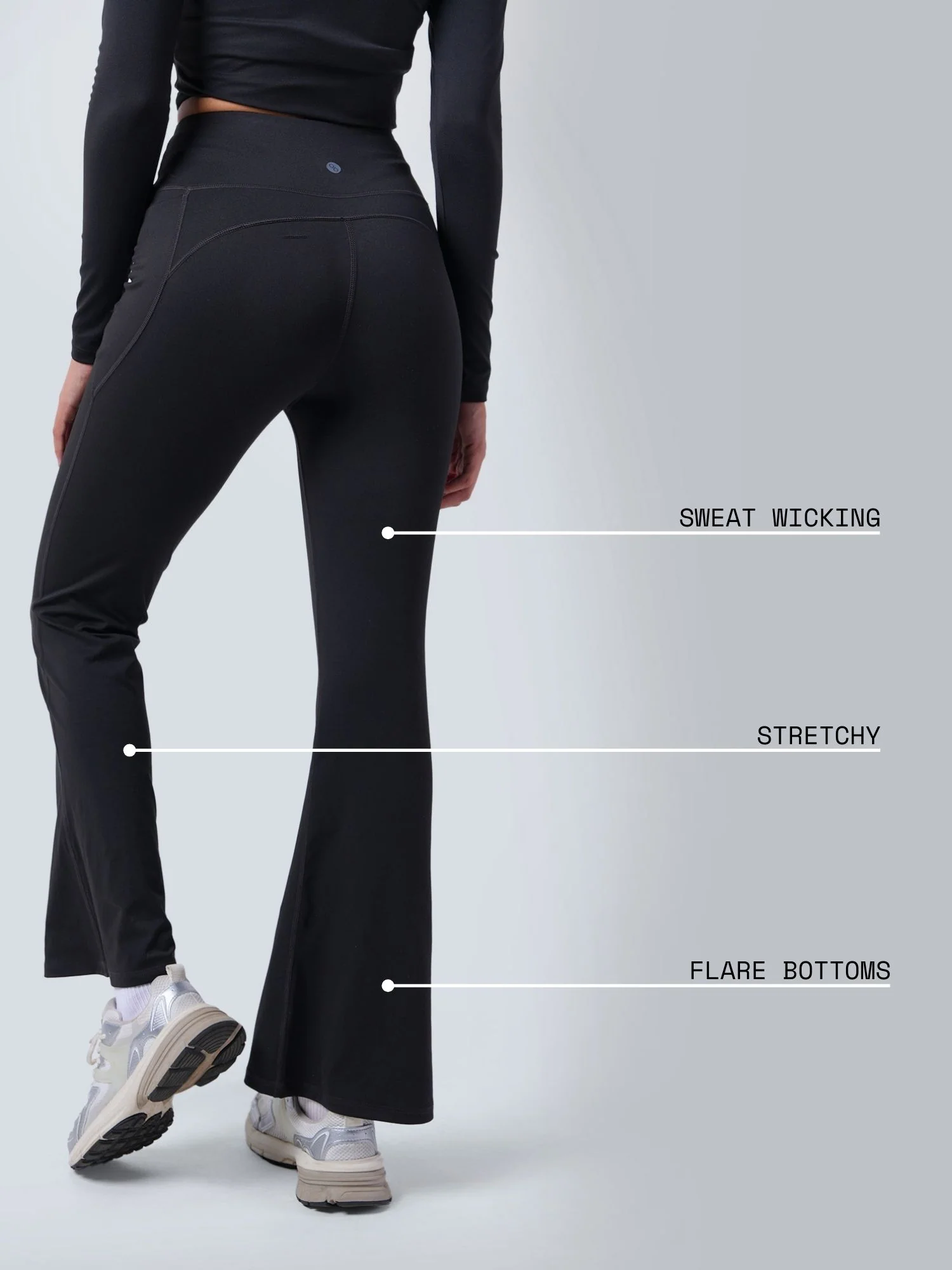 Black Sculpt Bootcut Leggings - Image 4