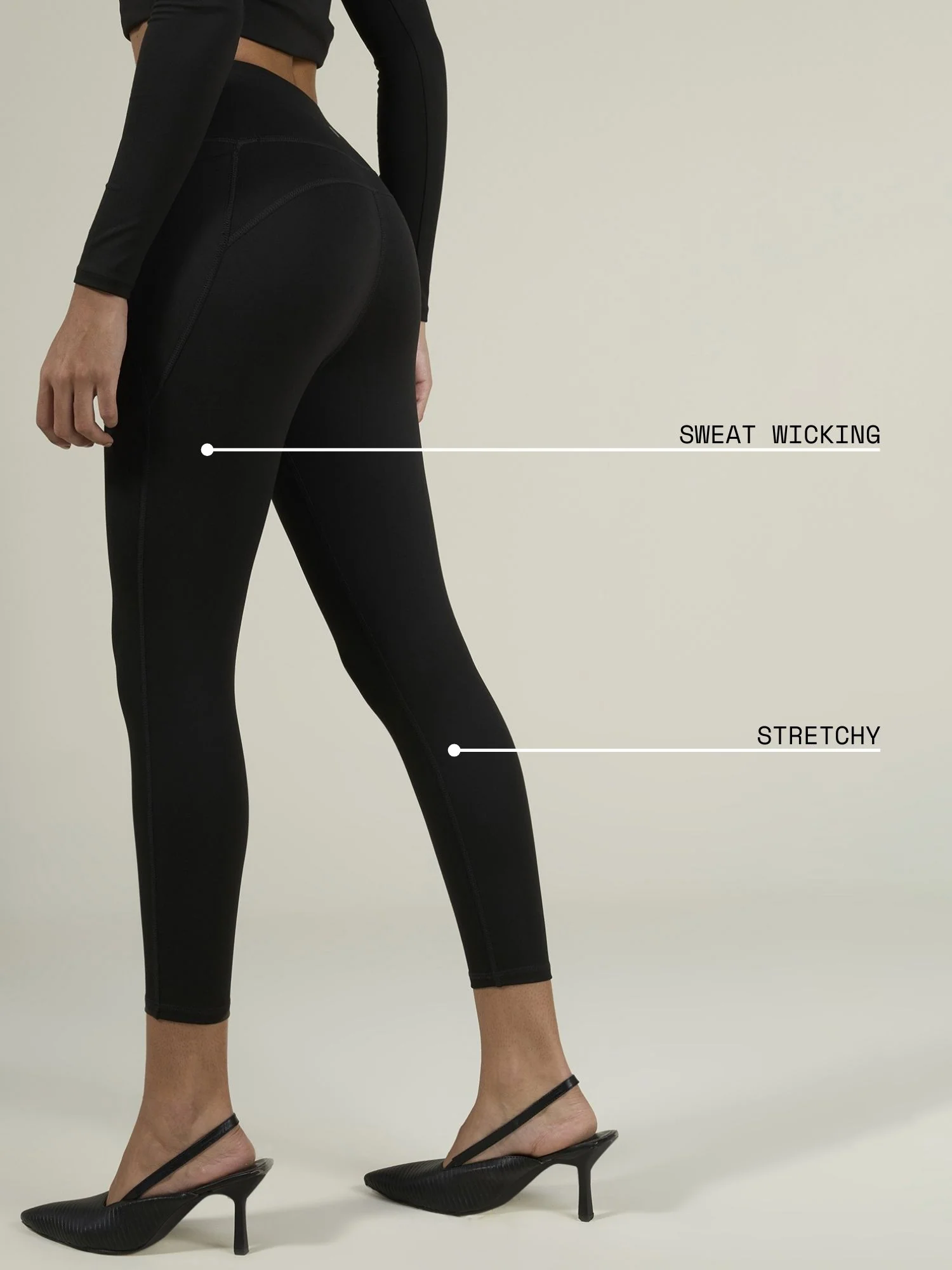 Black Sculpt Core Leggings - Image 4