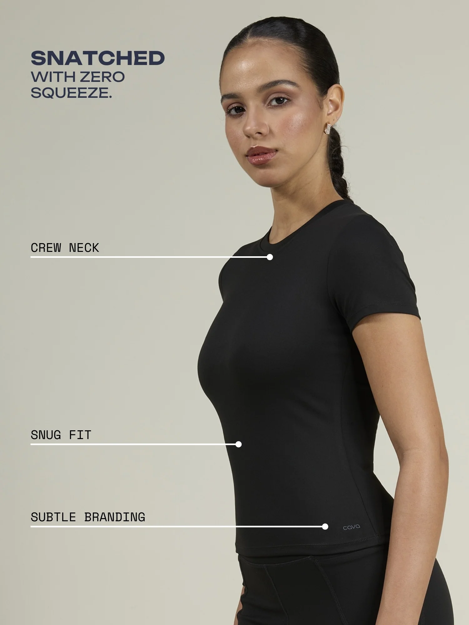 Black Sculpt Core Top - Image 3