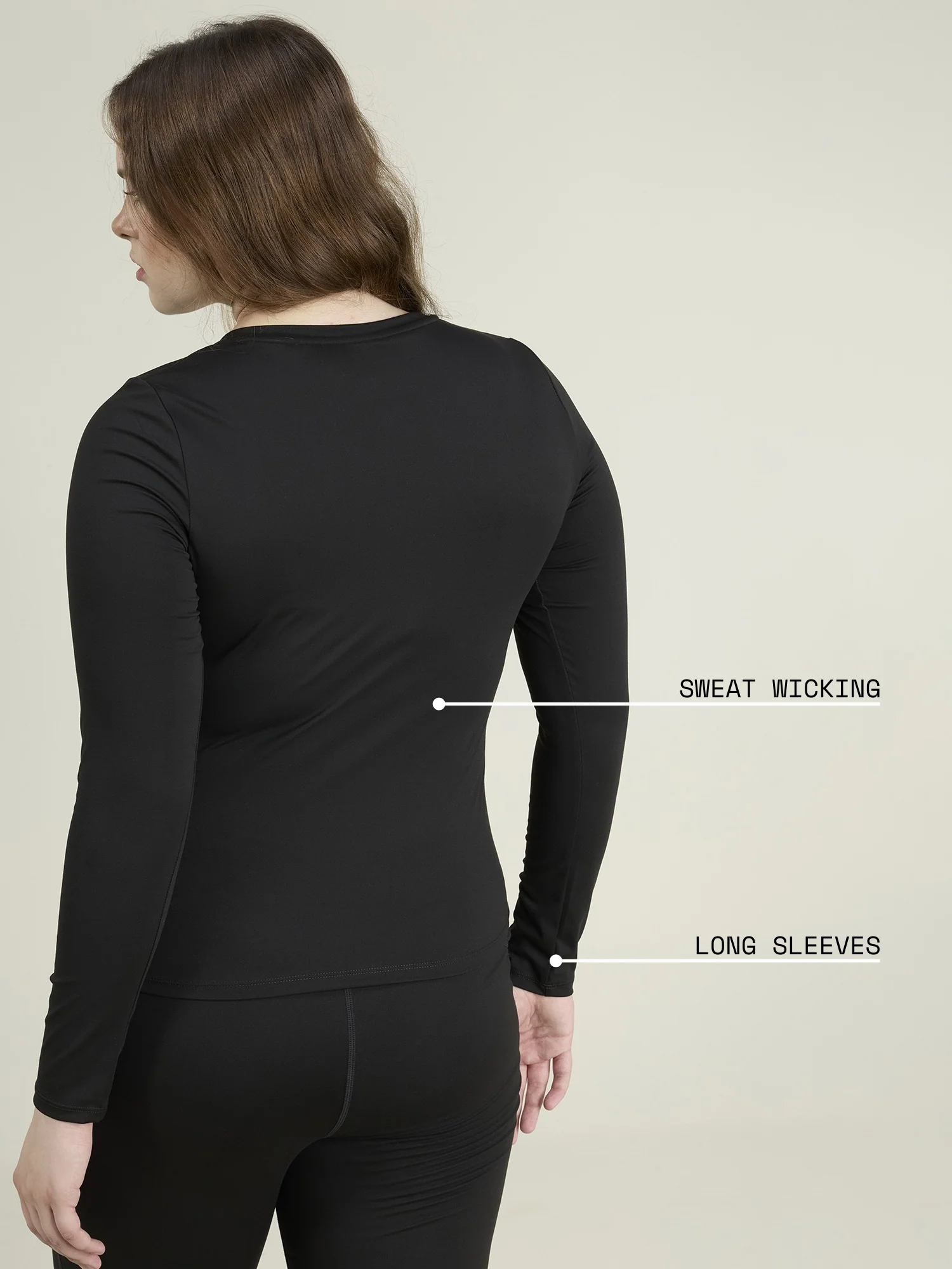 Black Sculpt V-Neck Top - Image 4
