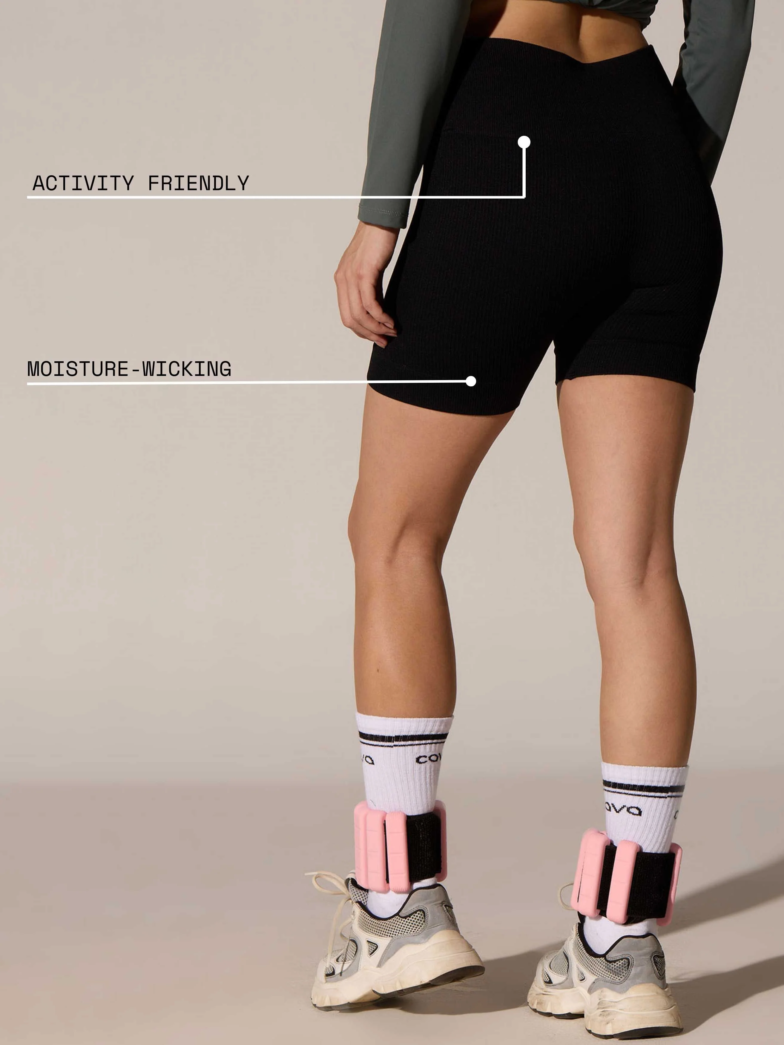 Black Seamless Booty Shorts - Image 5