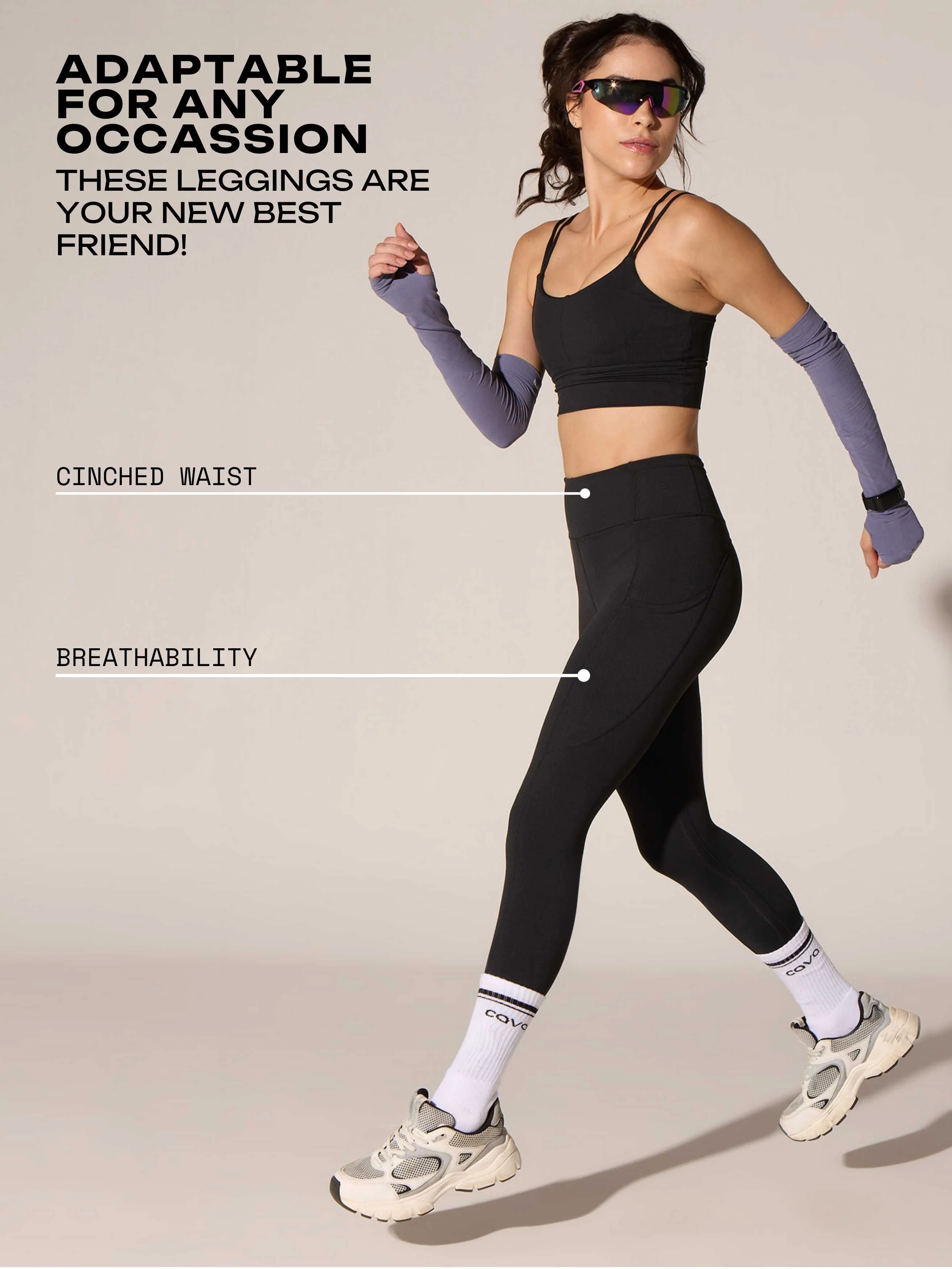 Black Septa Pocket Leggings - Image 4