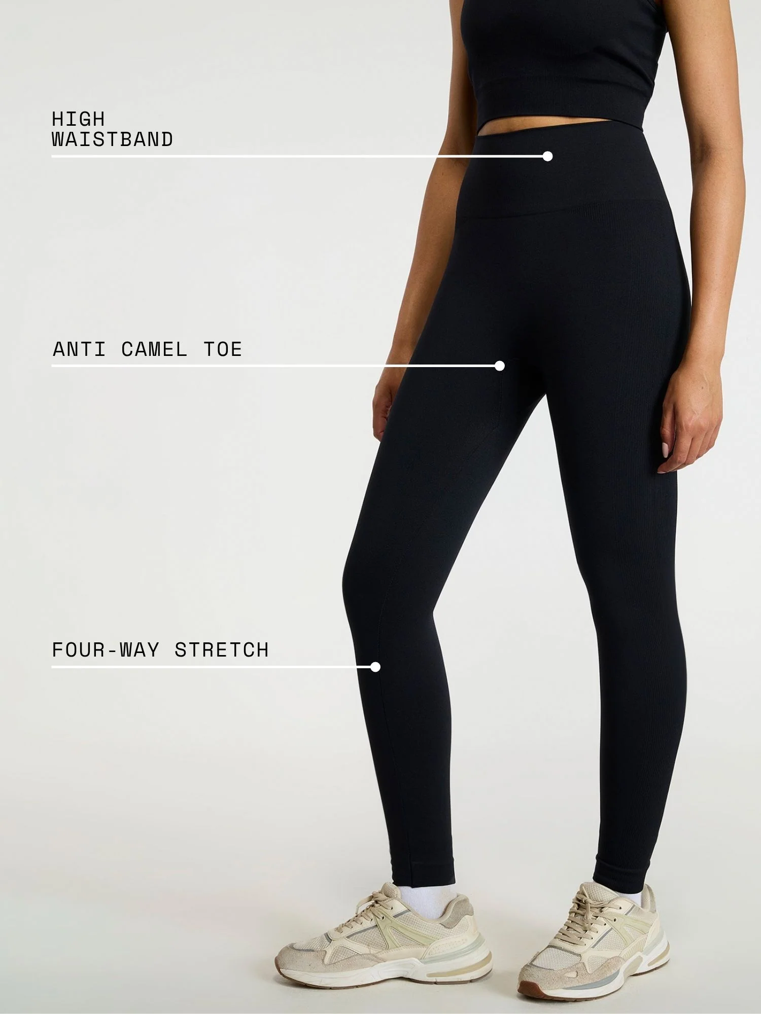 Black Sky-Rise Leggings - Image 4