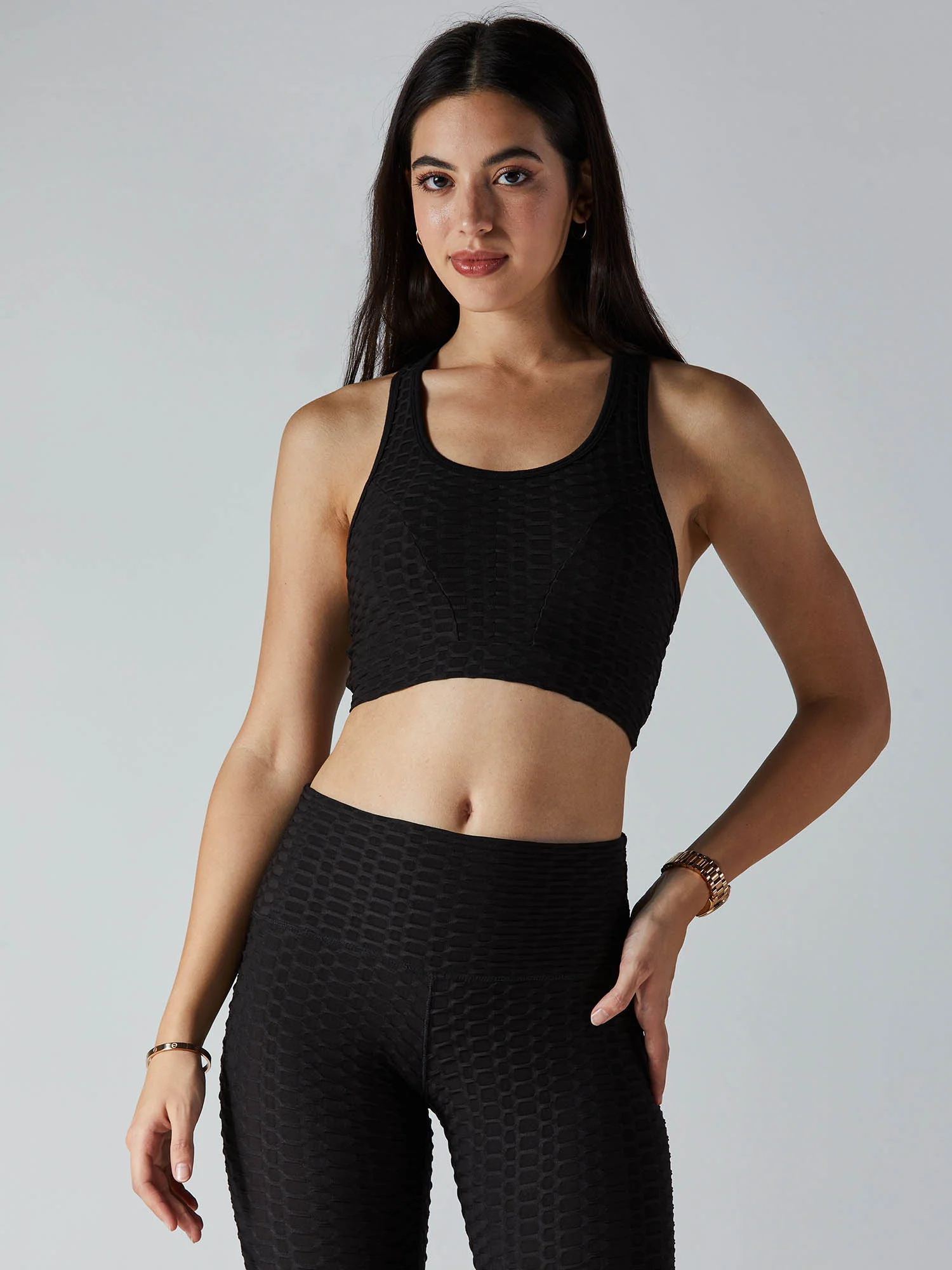Black Snatched Sports Bra - Image 4