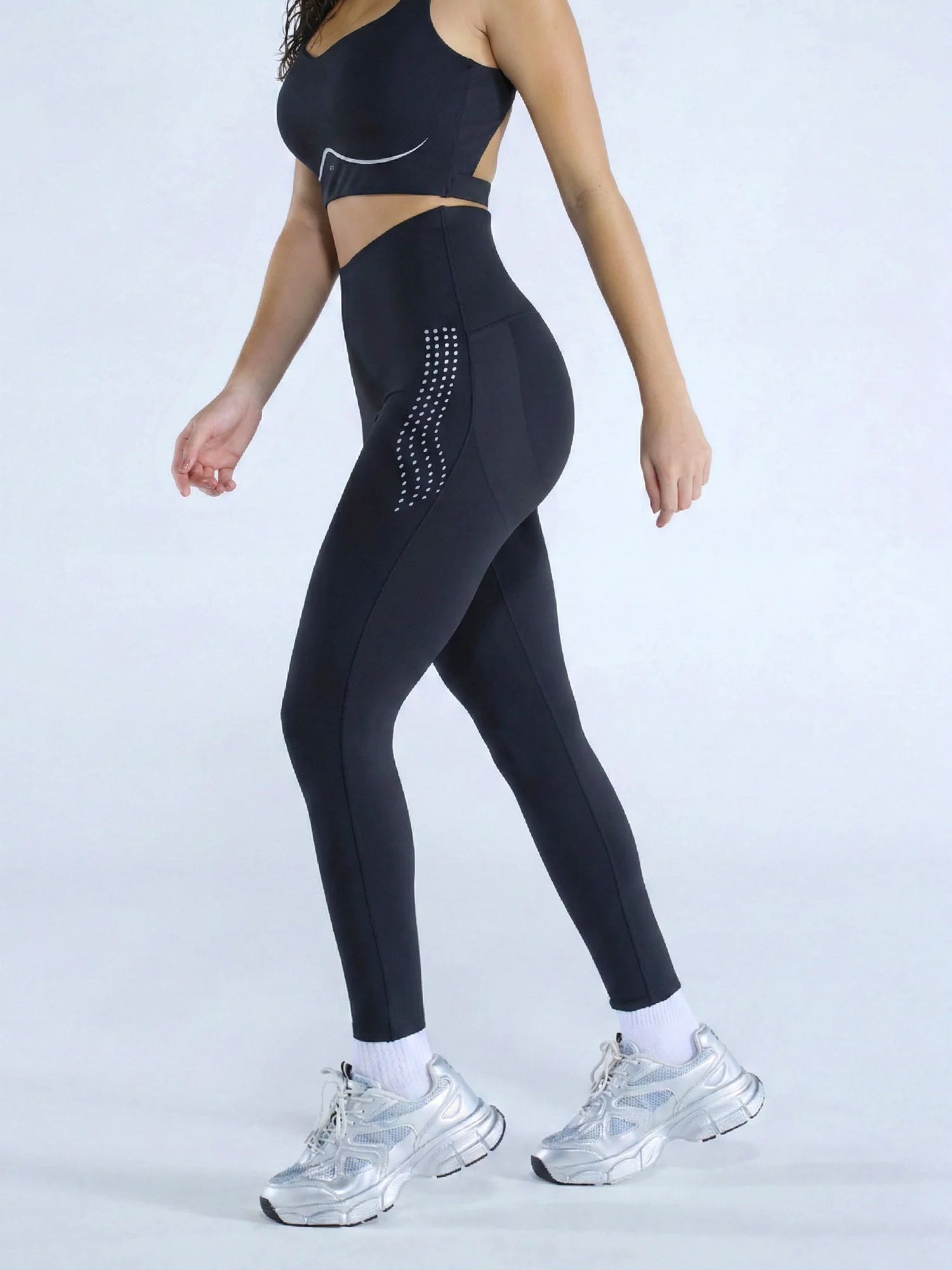 Black Studio Compression Leggings - Image 5