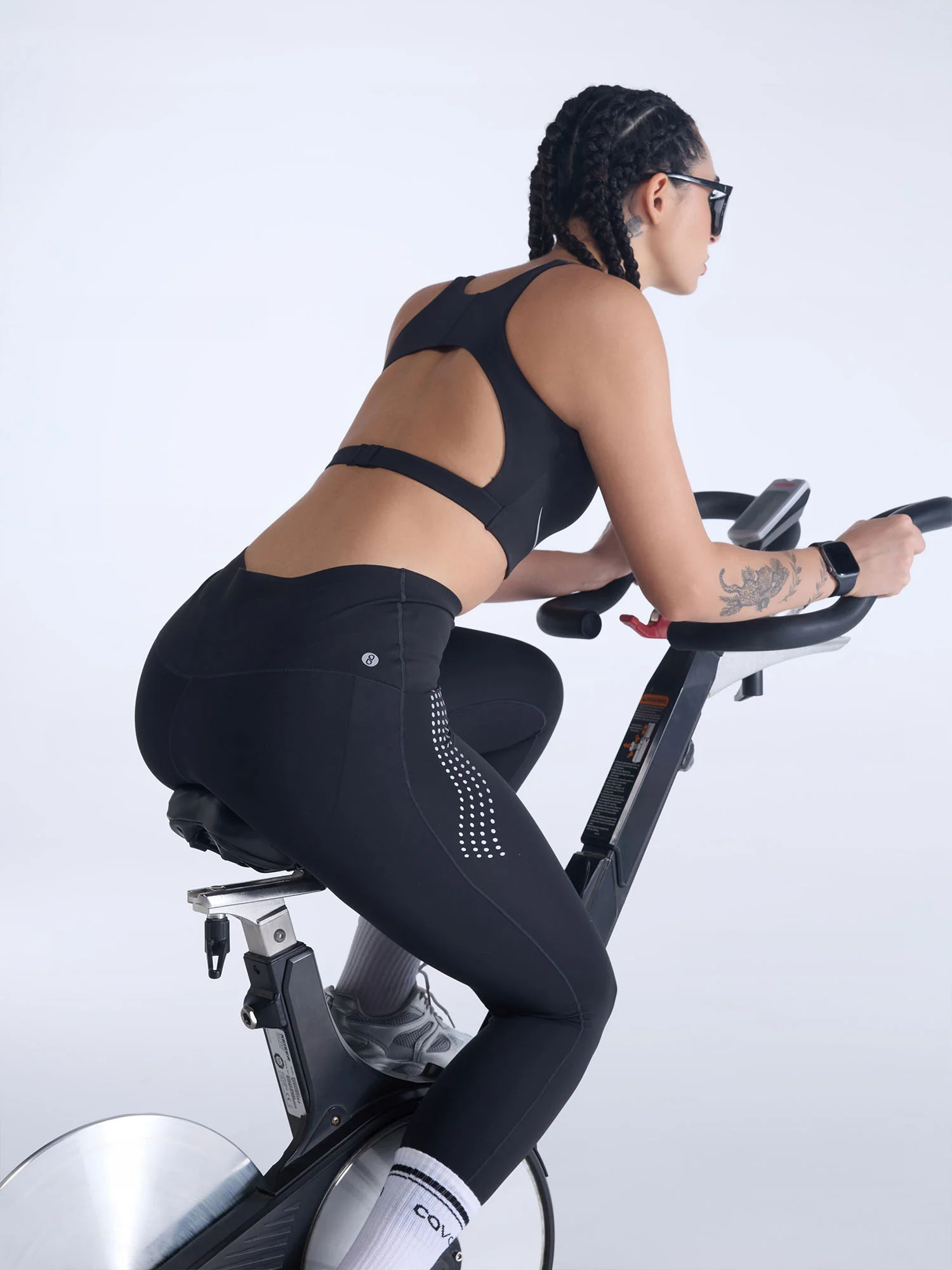 Black Studio Compression Sports Bra - Image 2