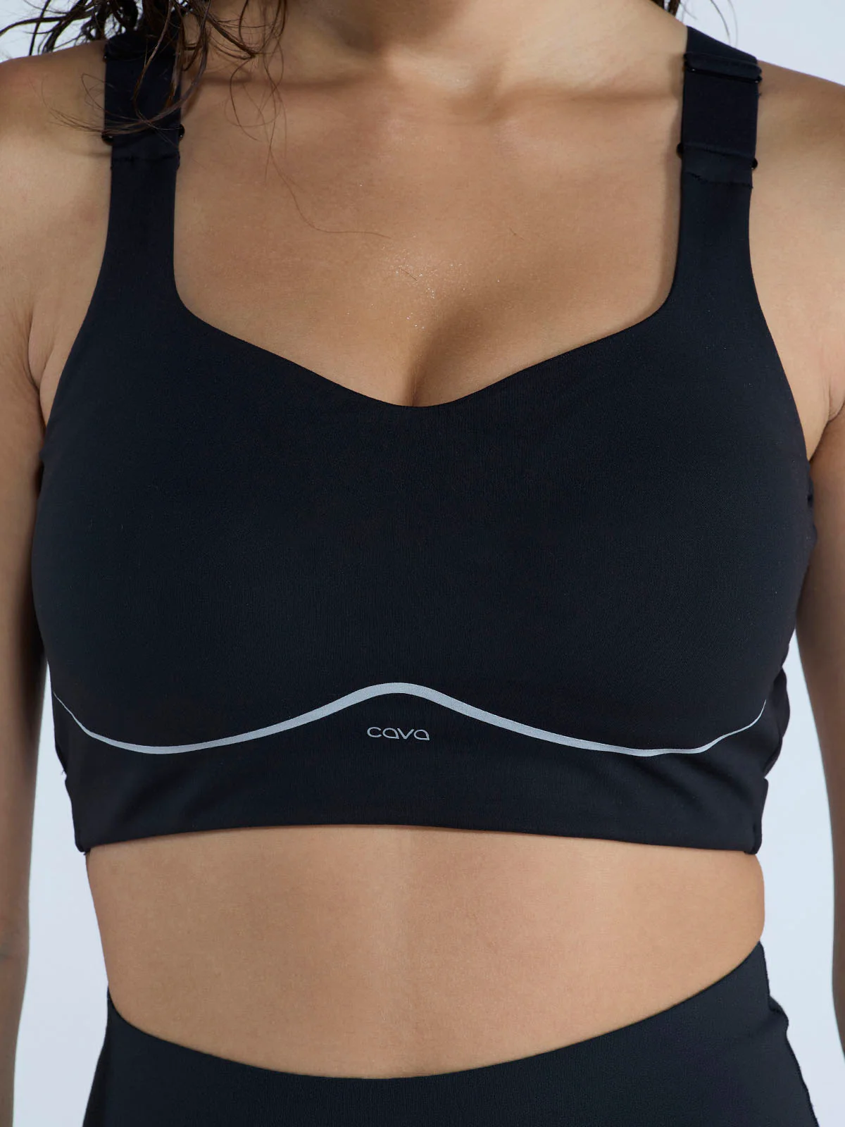 Black Studio Compression Sports Bra - Image 6
