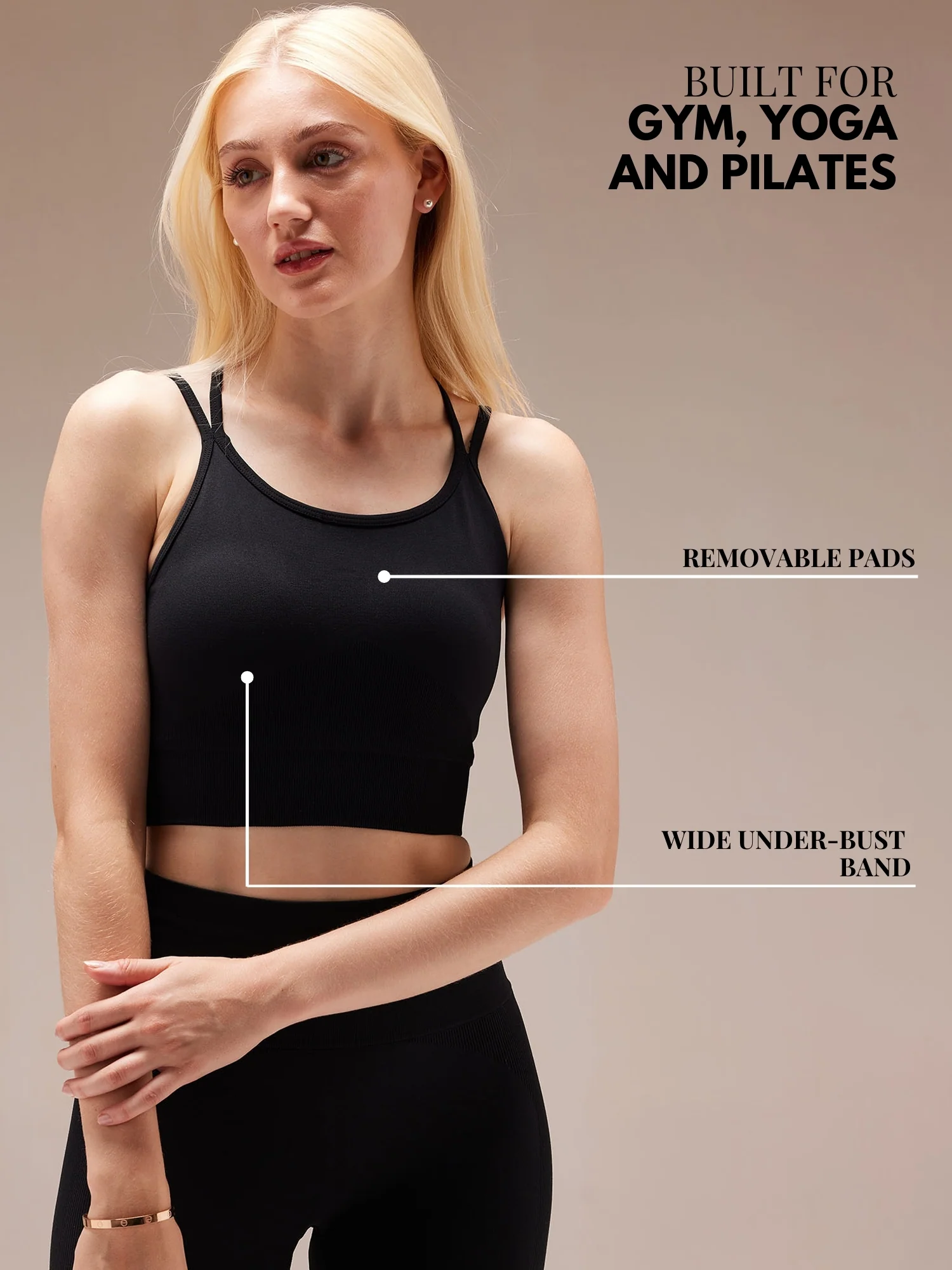 Black Super Stretch Brami - Image 4