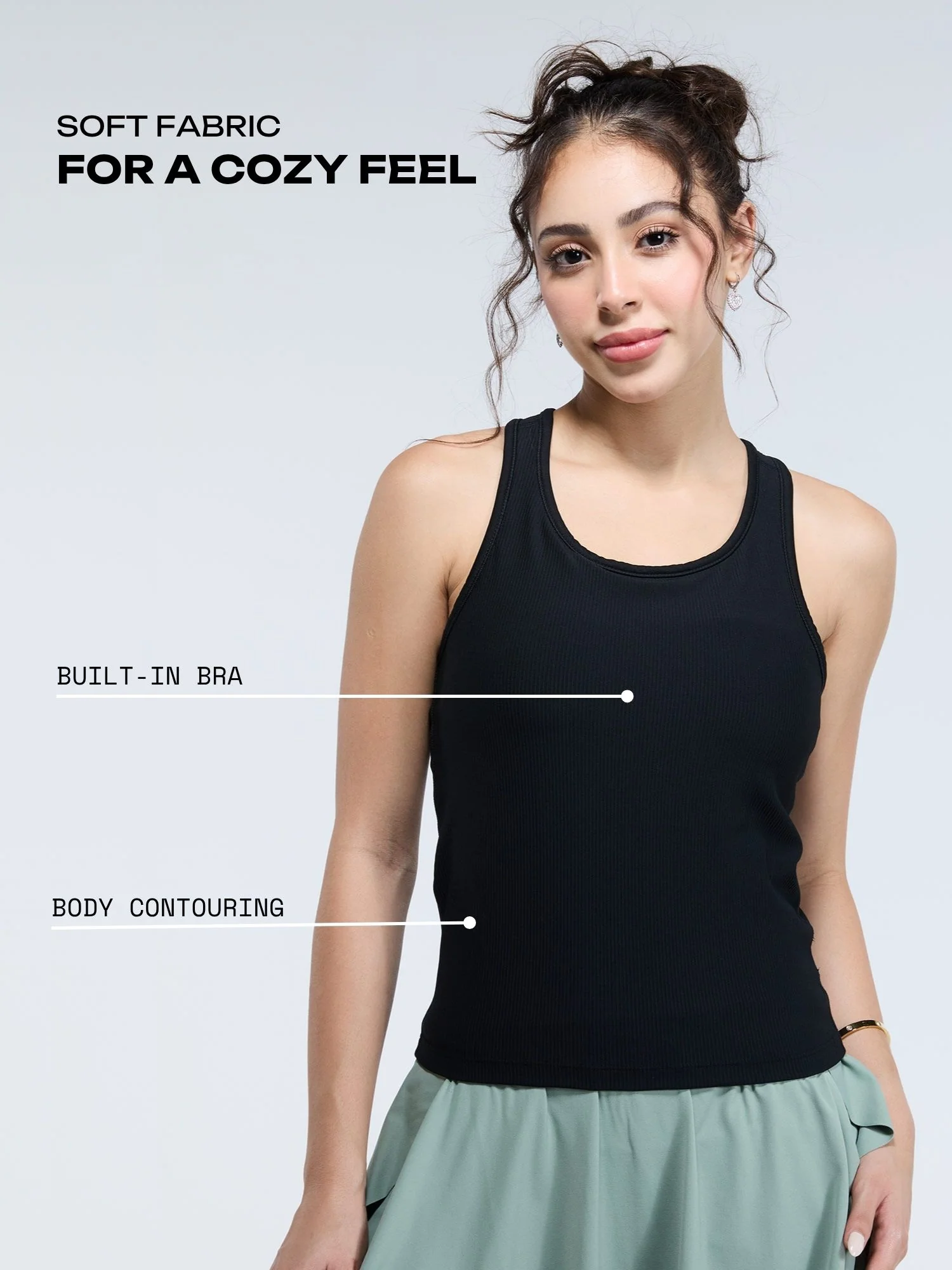 Black Tank Us Later Top - Image 3