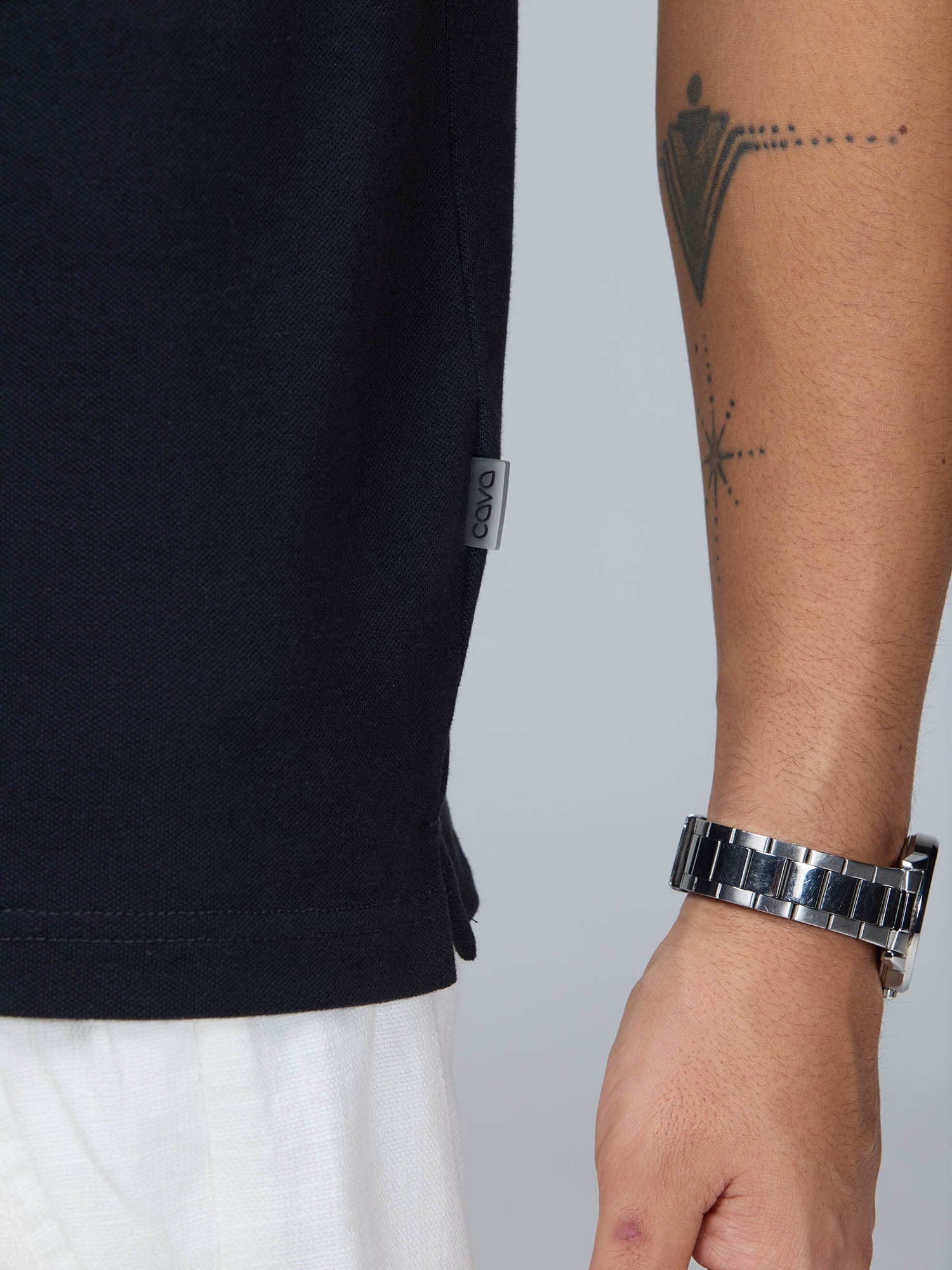 Black Urban Zipper Polo - Image 7