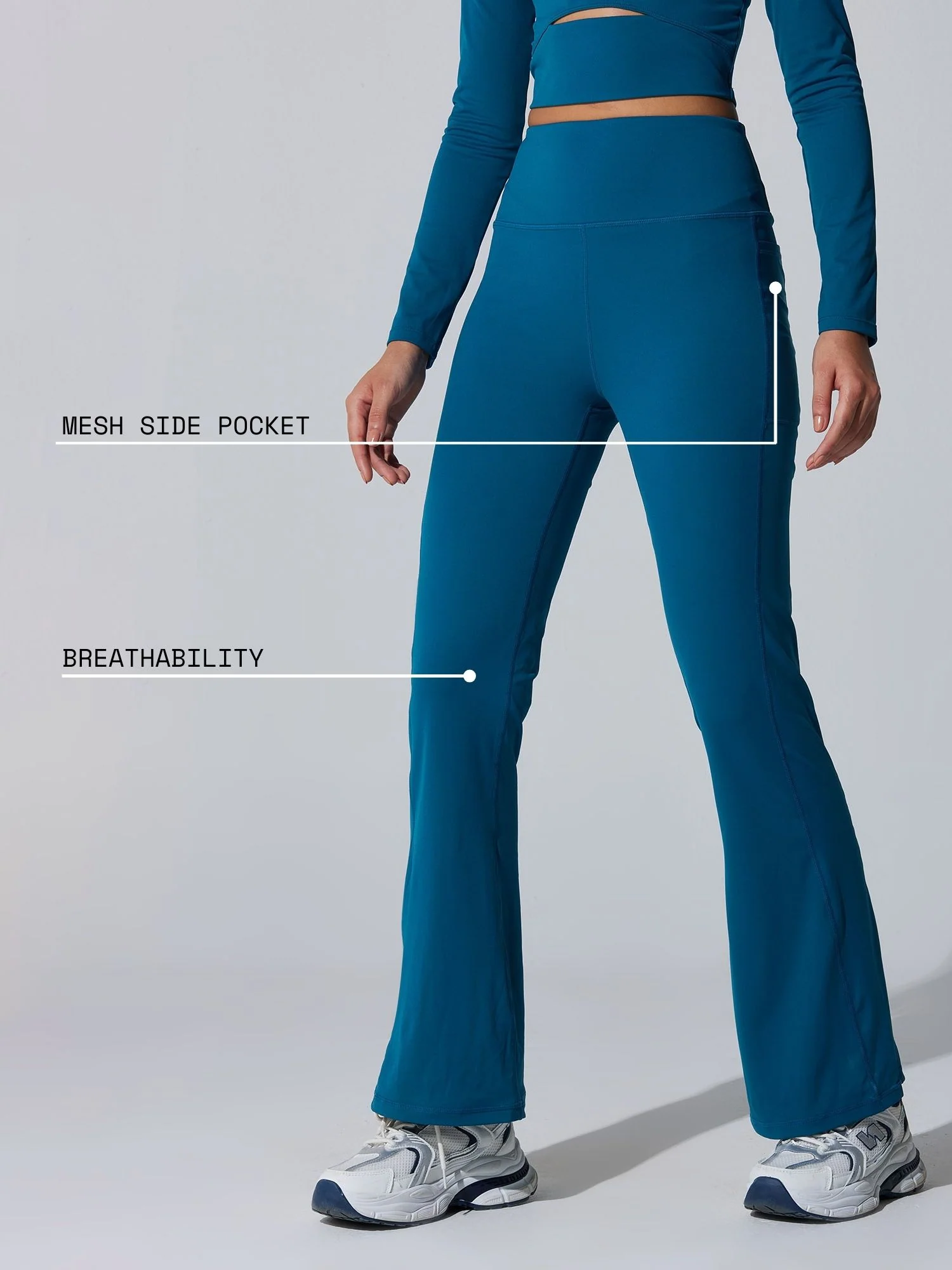 Blue All-Day Flex Flare Pants - Image 4