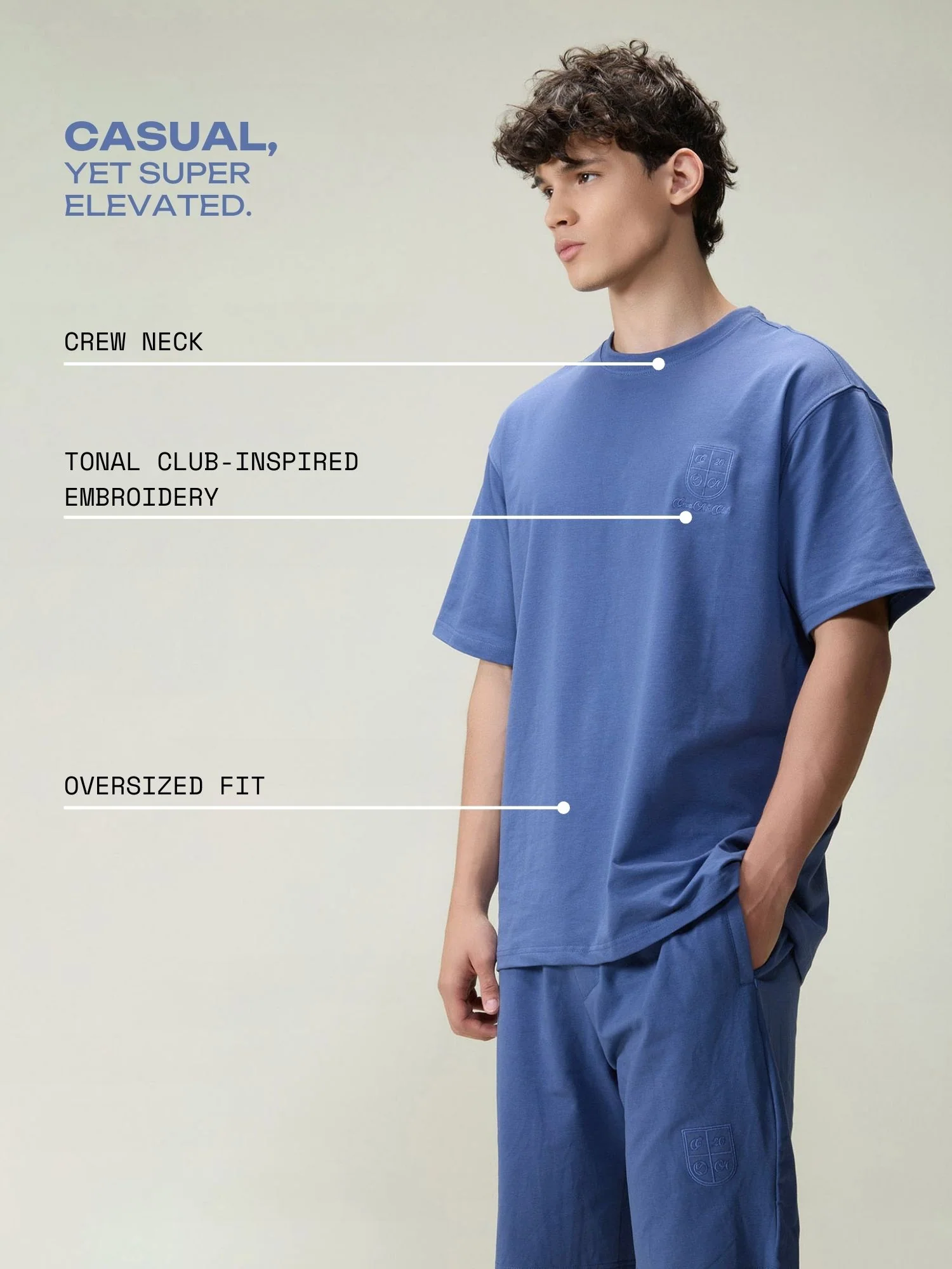 Blue Everywear Leisure Tee - Image 3