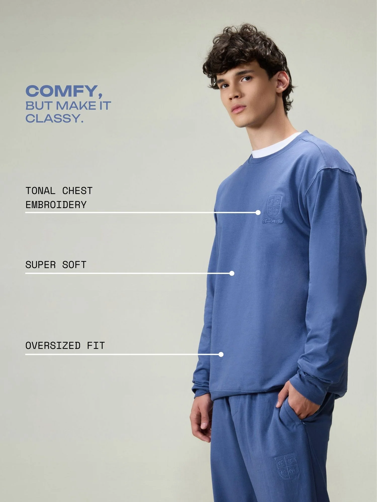 Blue Everywear Sweatshirt - Image 3