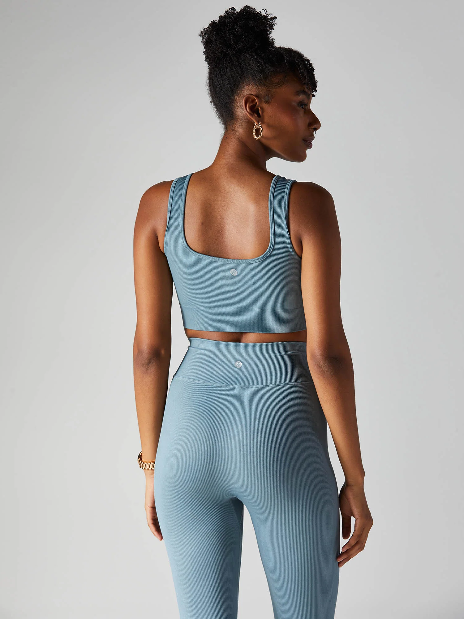 Blue-grey Aspire Sports Bra - Image 3