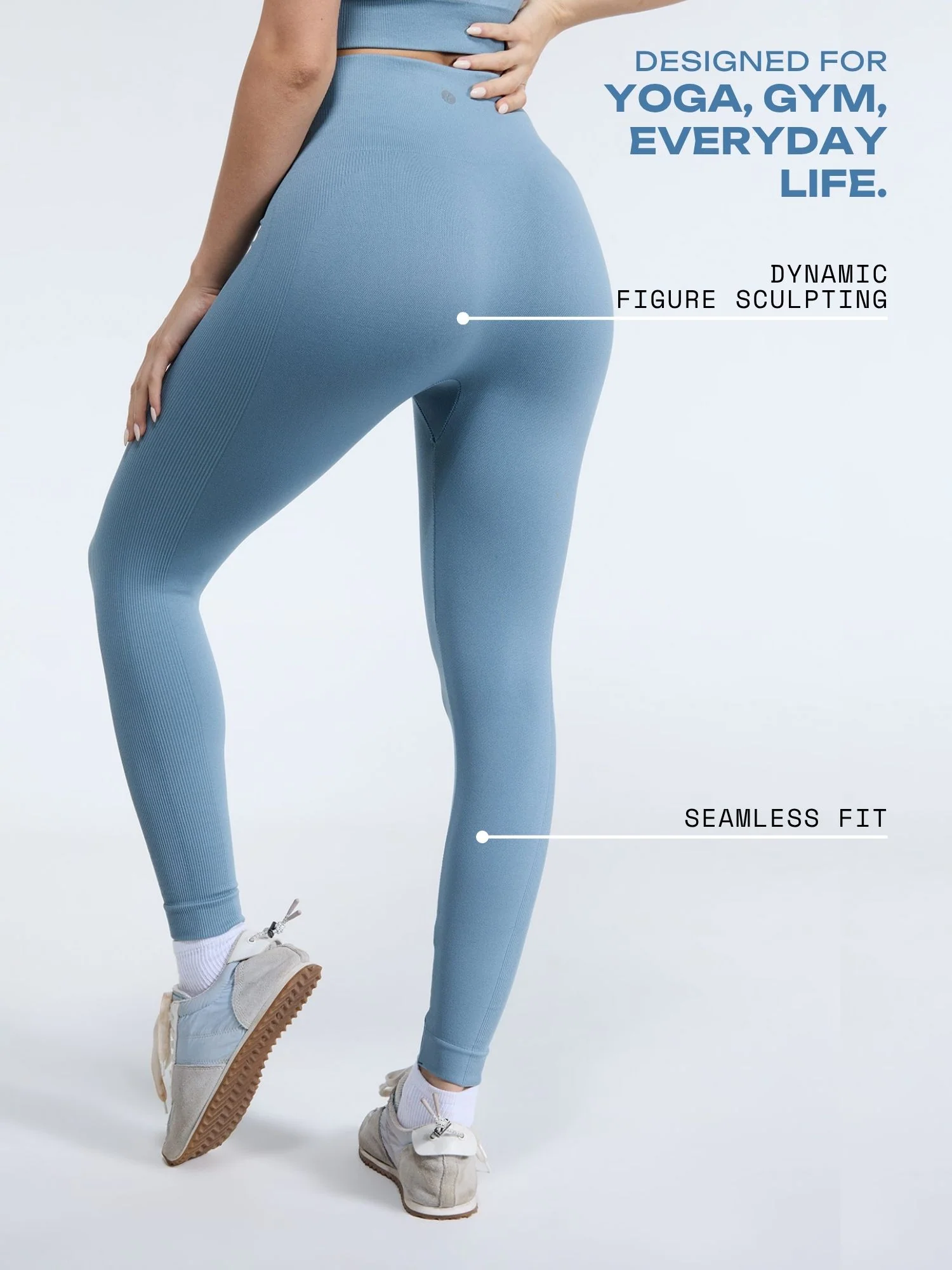 Blue Sky-Rise Leggings - Image 3