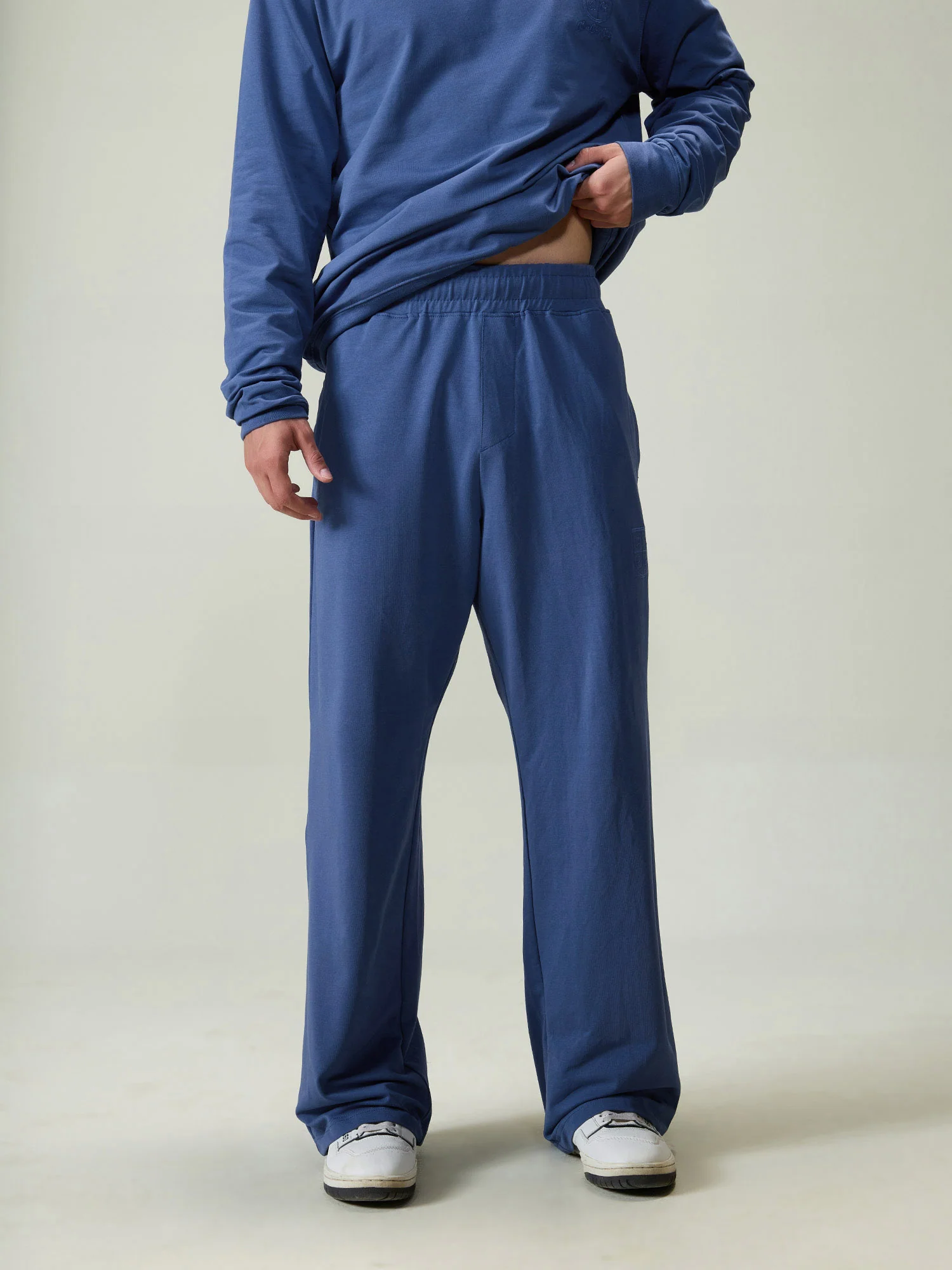 Blue Wide Leg Joggers - Image 5