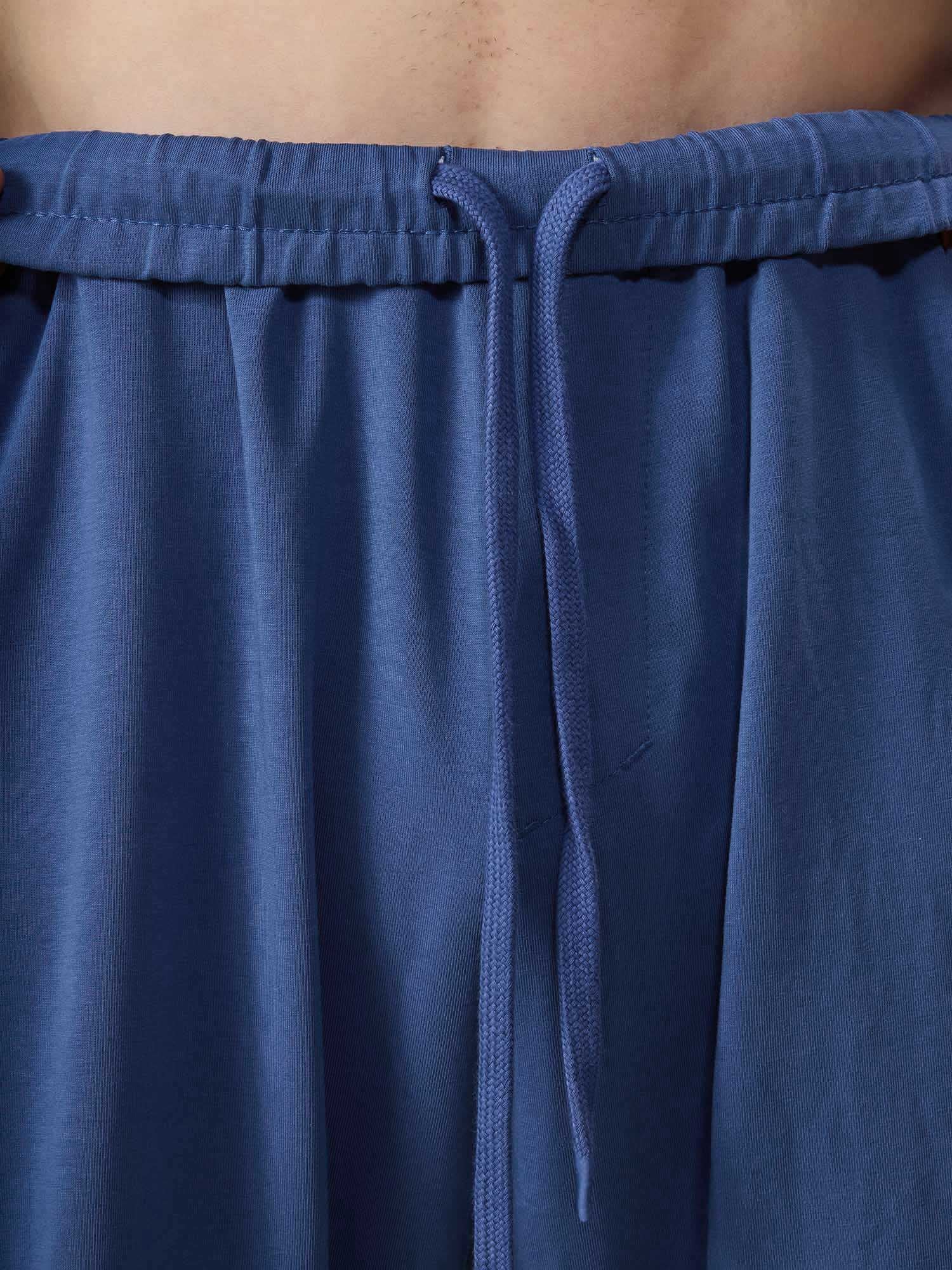 Blue Wide Leg Joggers - Image 6