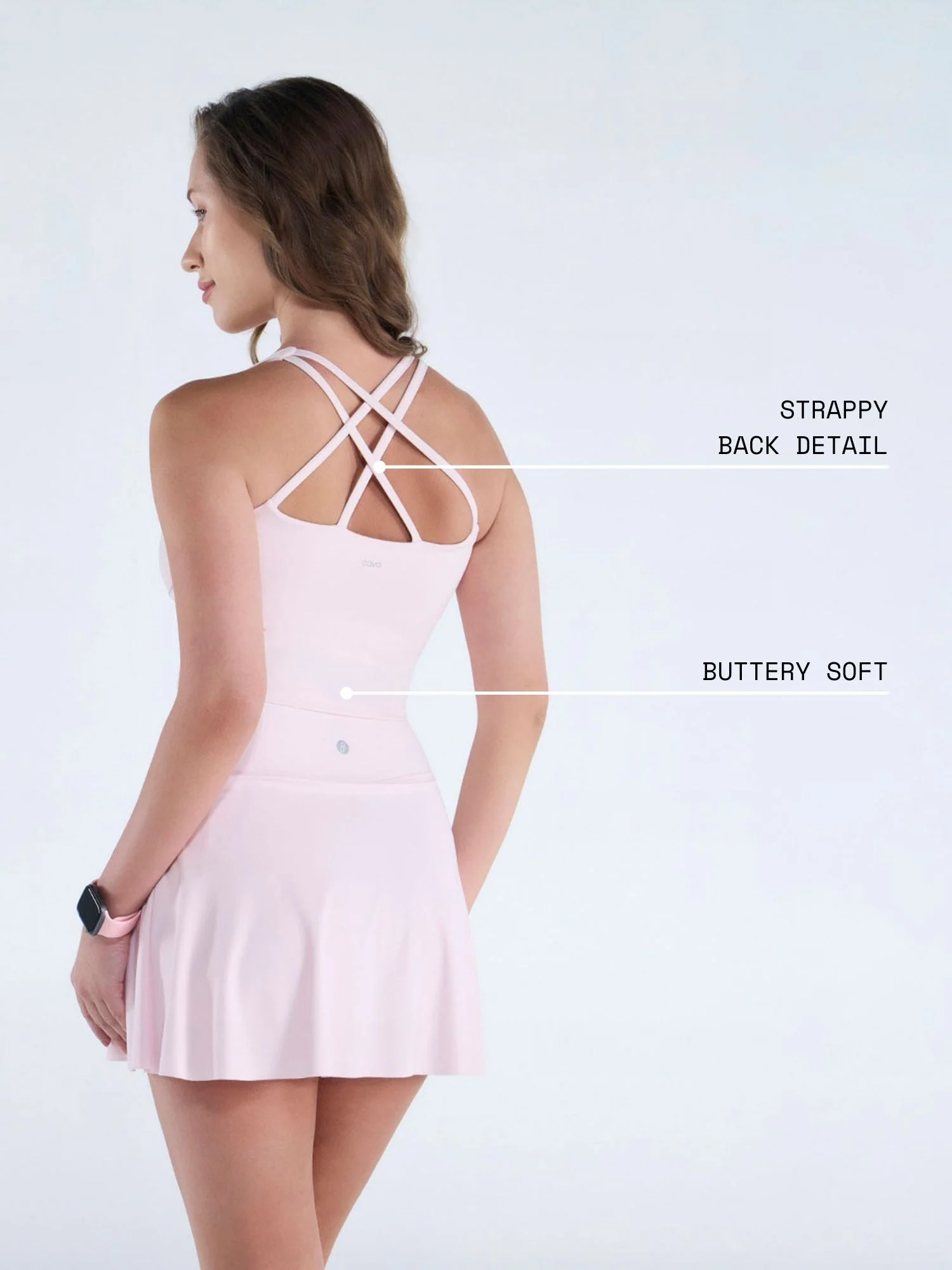Blush Heartline Sports Bra - Image 4