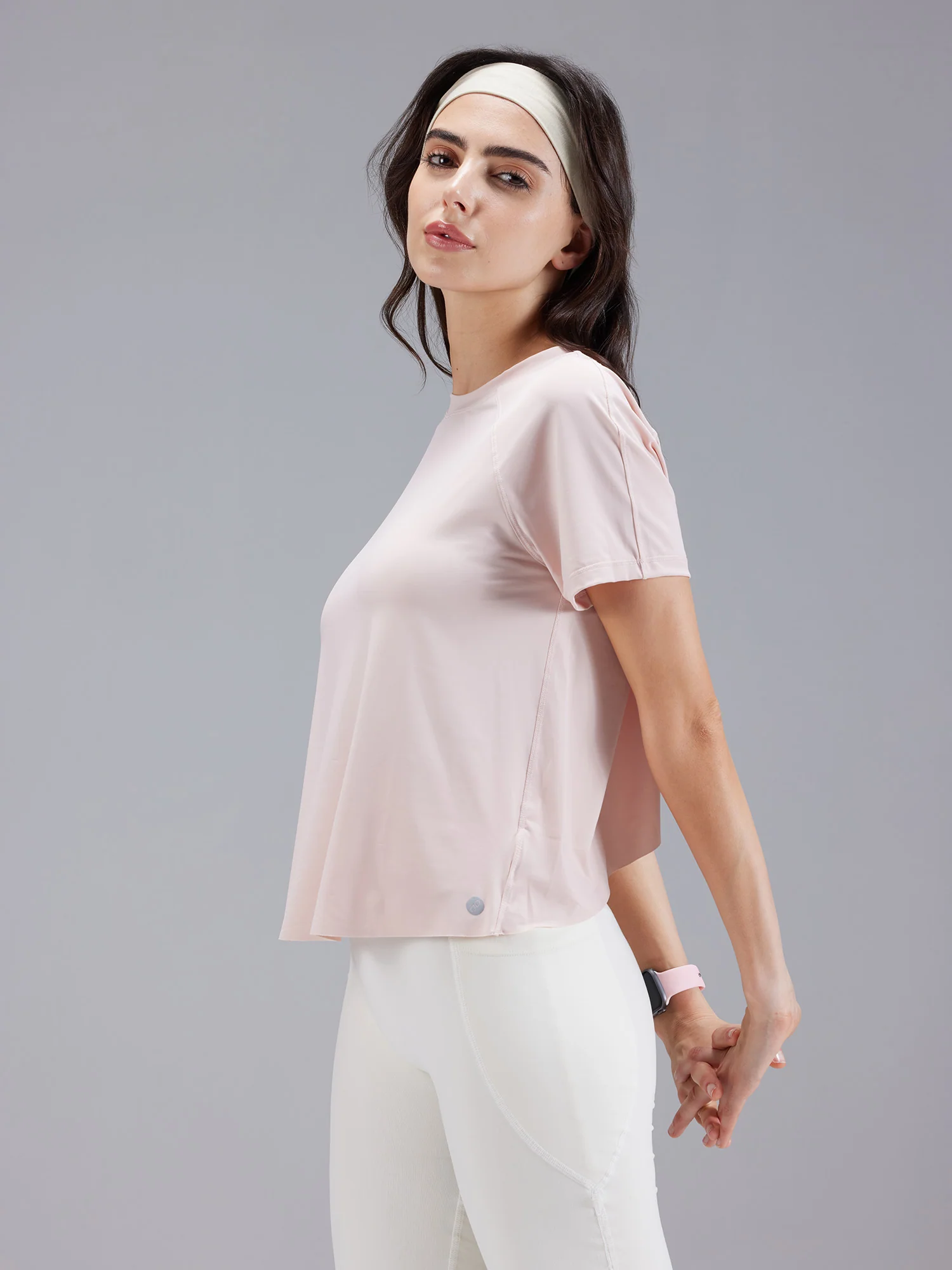 Blush Overlap Tee - Image 9