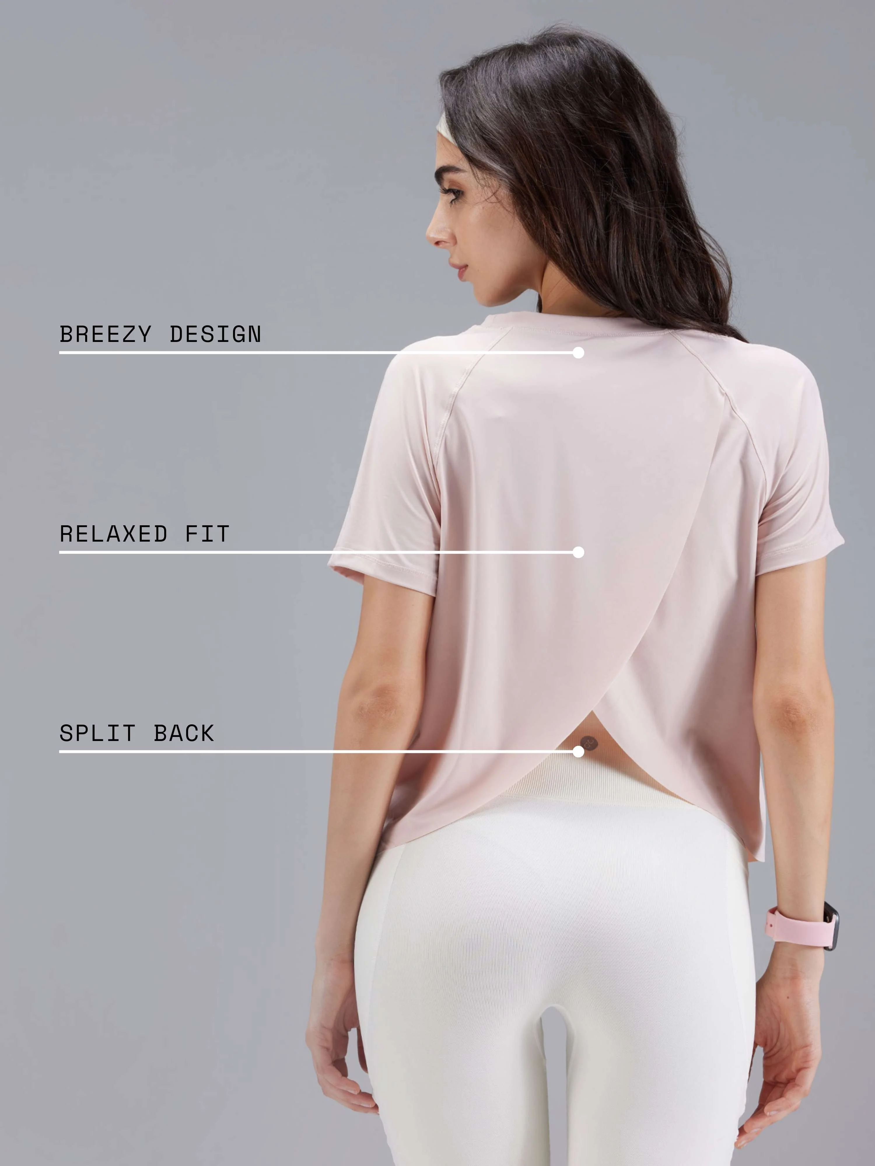 Blush Overlap Tee - Image 6