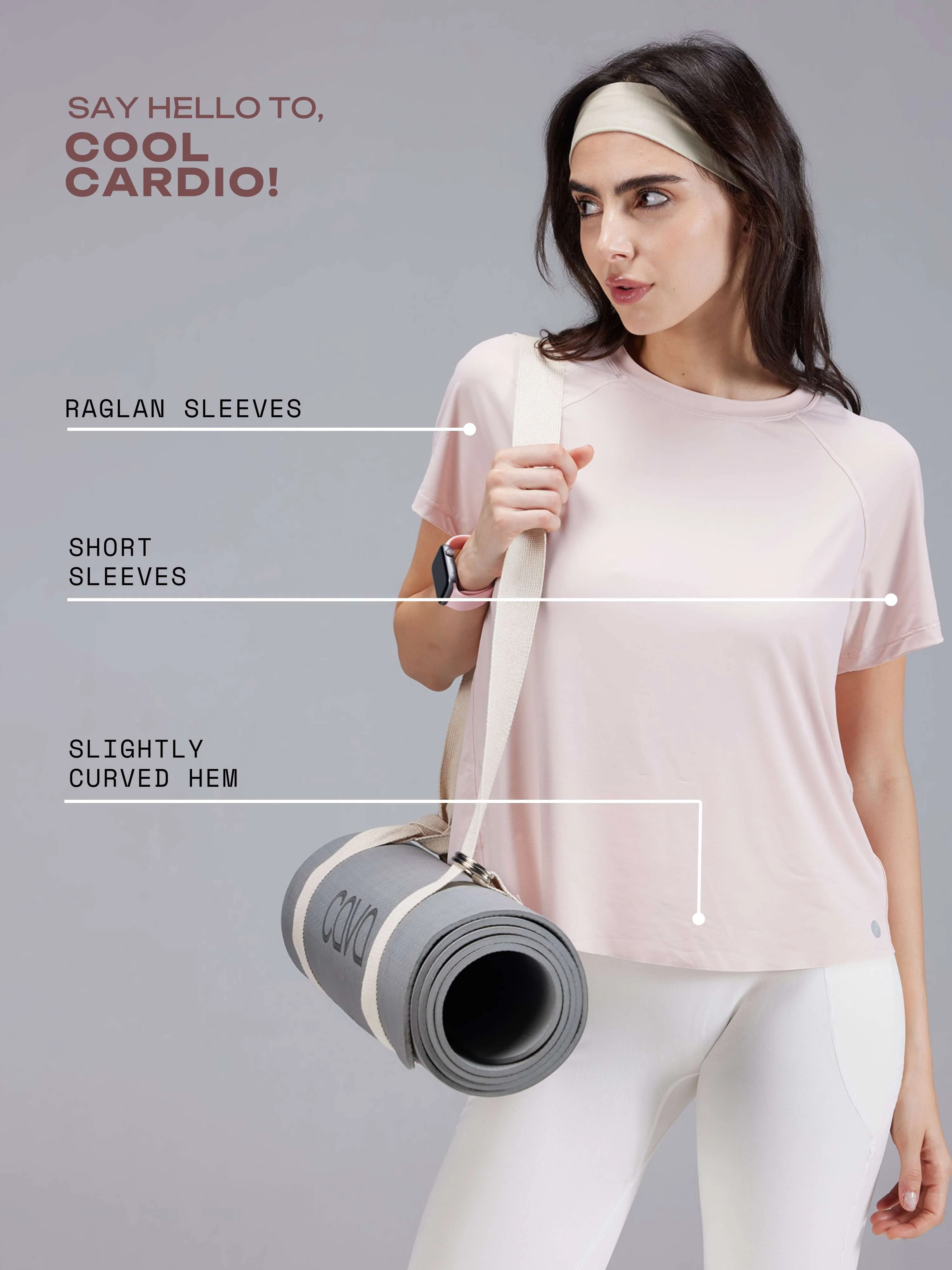 Blush Overlap Tee - Image 8