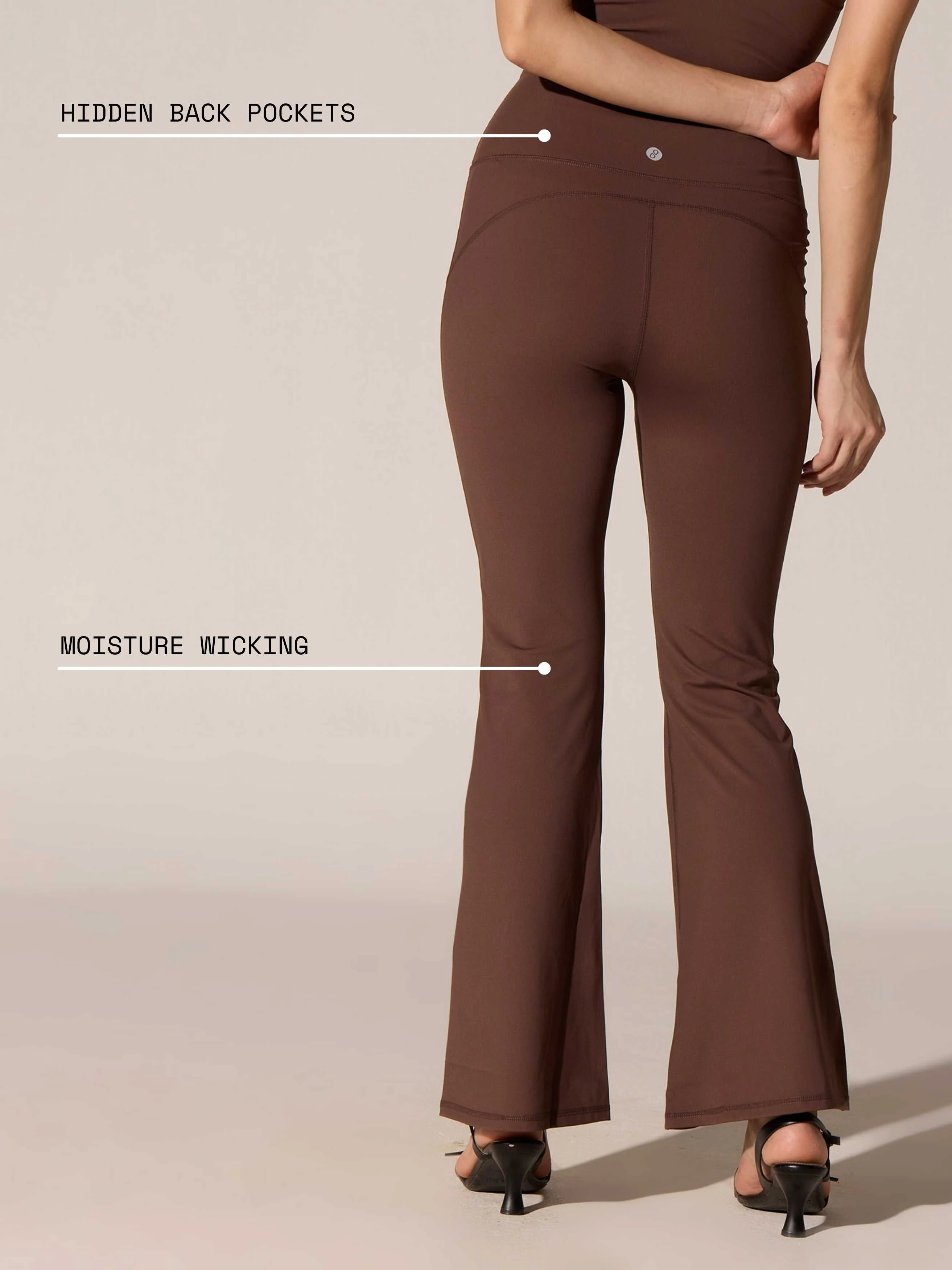 Brown All-In Bootcut Flare Pants - Image 5