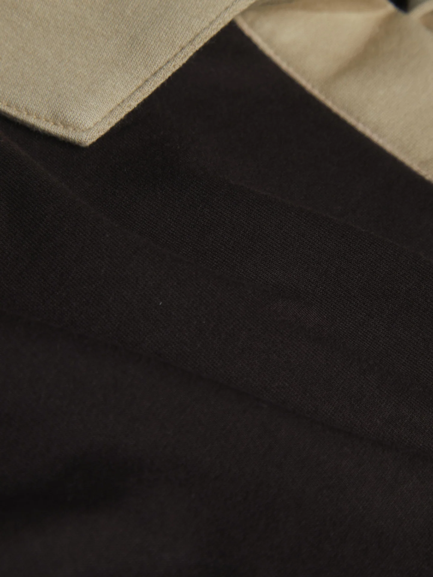 Brown Boxy Polo Sweatshirt - Image 6