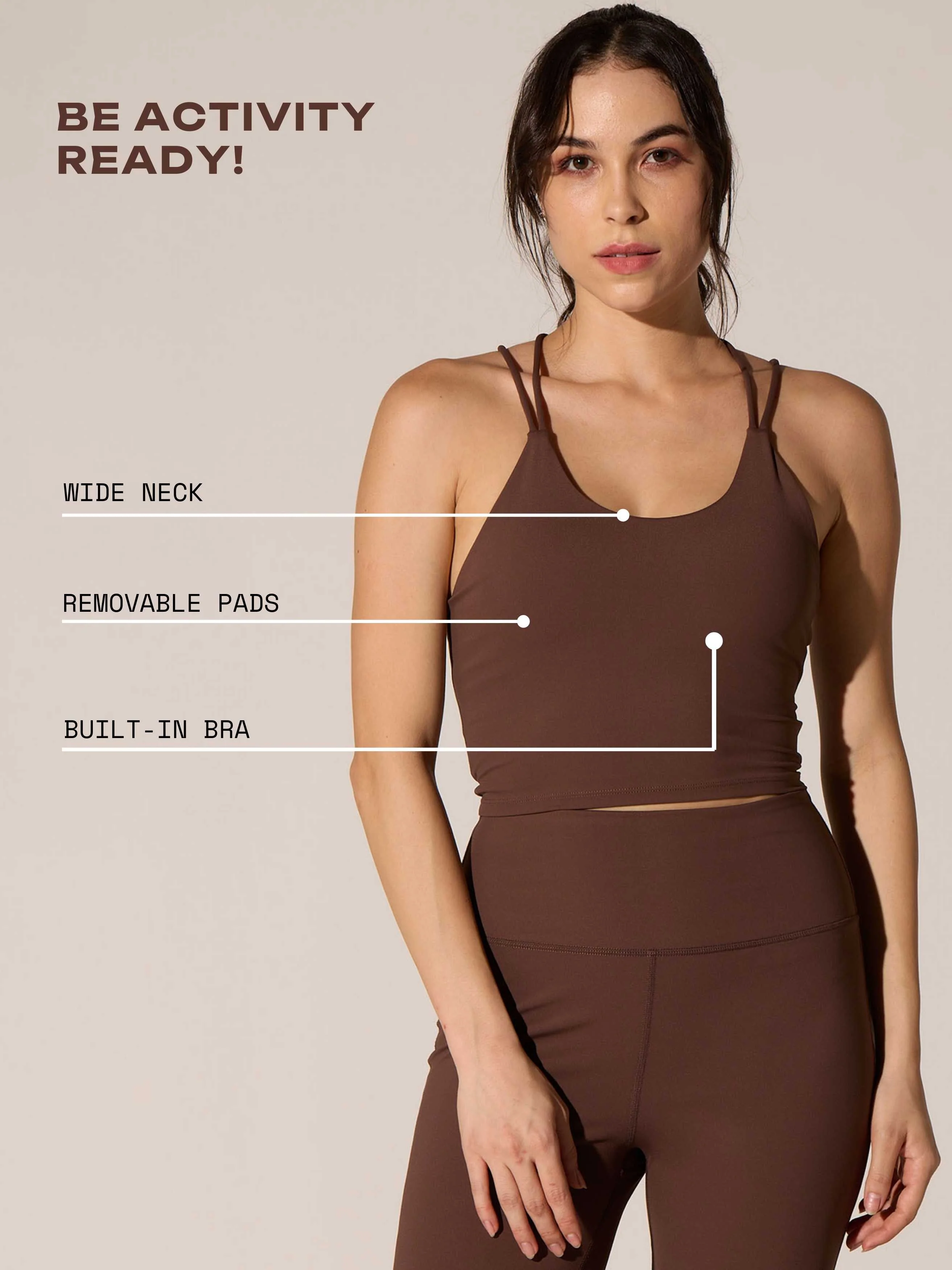 Brown Built-In Brisk Top - Image 8