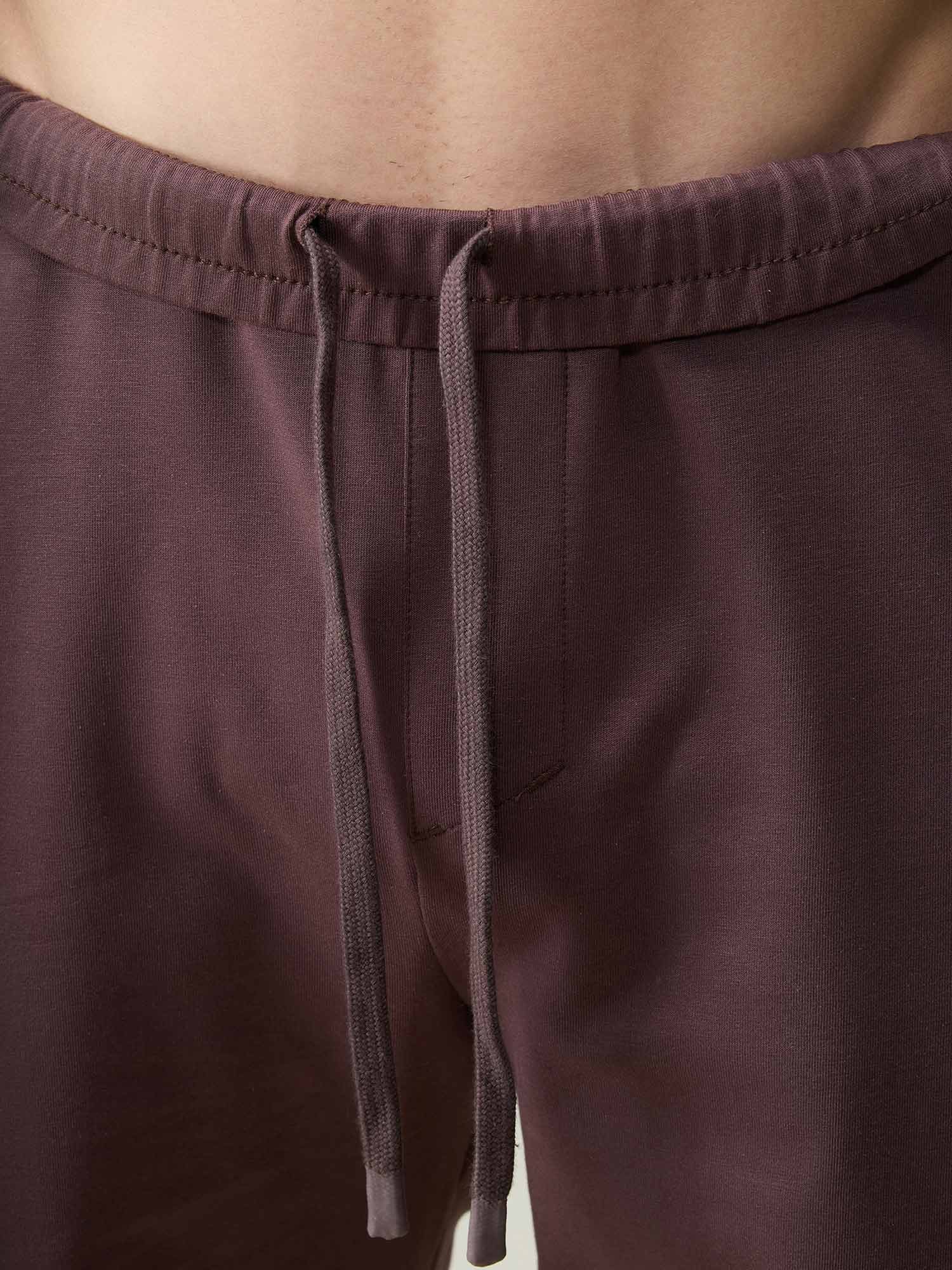 Brown Cotton Leisure Shorts - Image 5