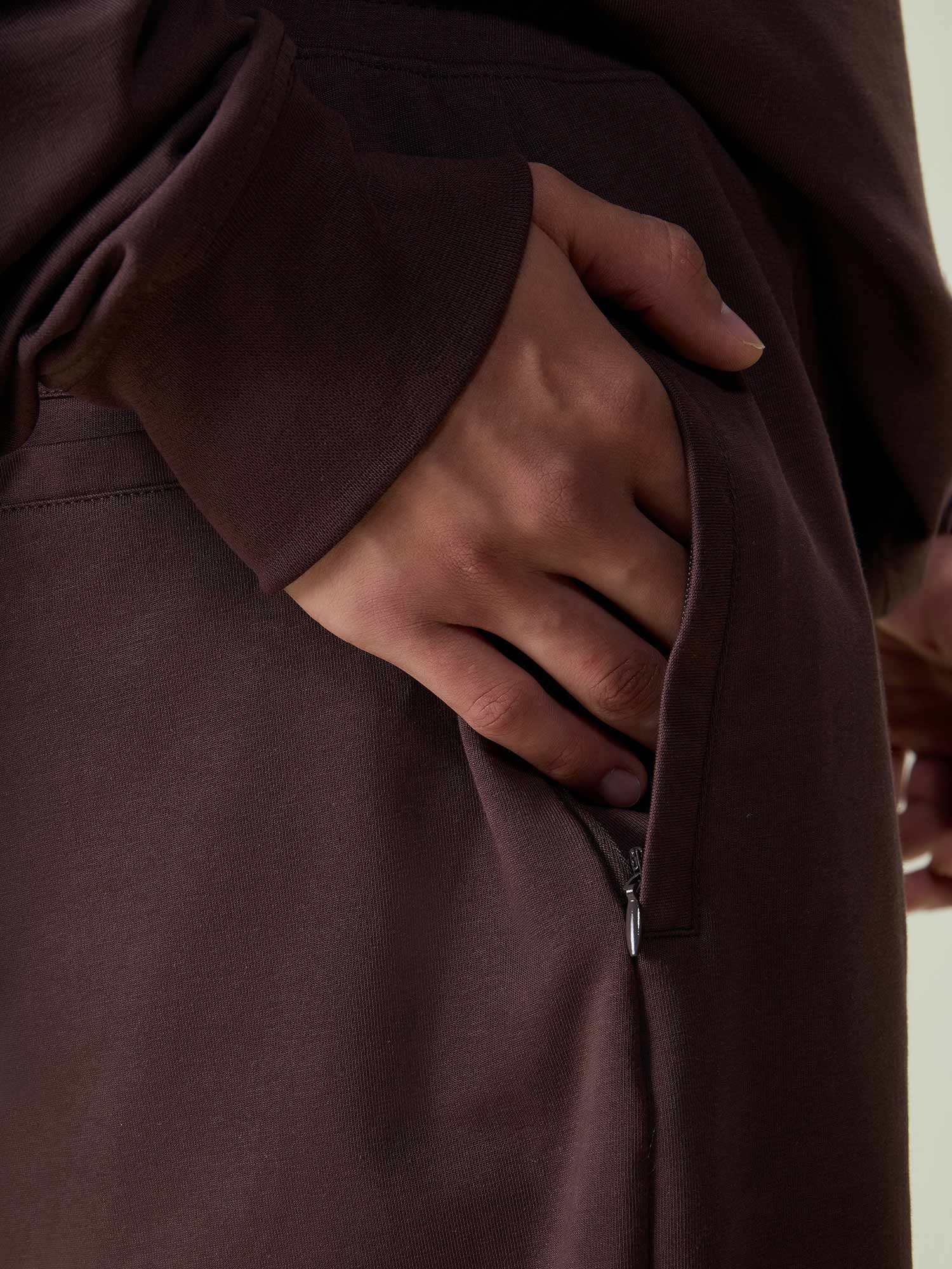 Brown Cotton Leisure Shorts - Image 6