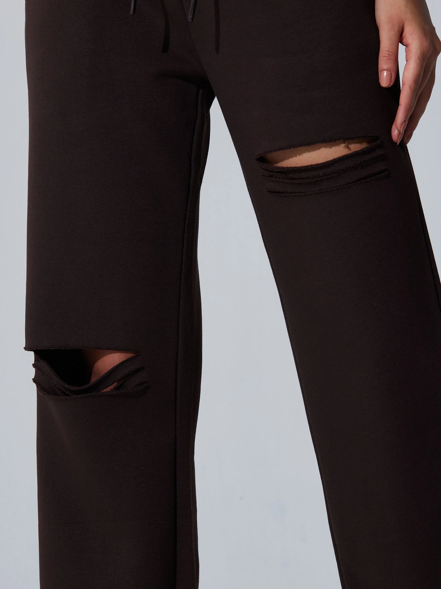 Brown Dual Slit Adapt Joggers - Image 8
